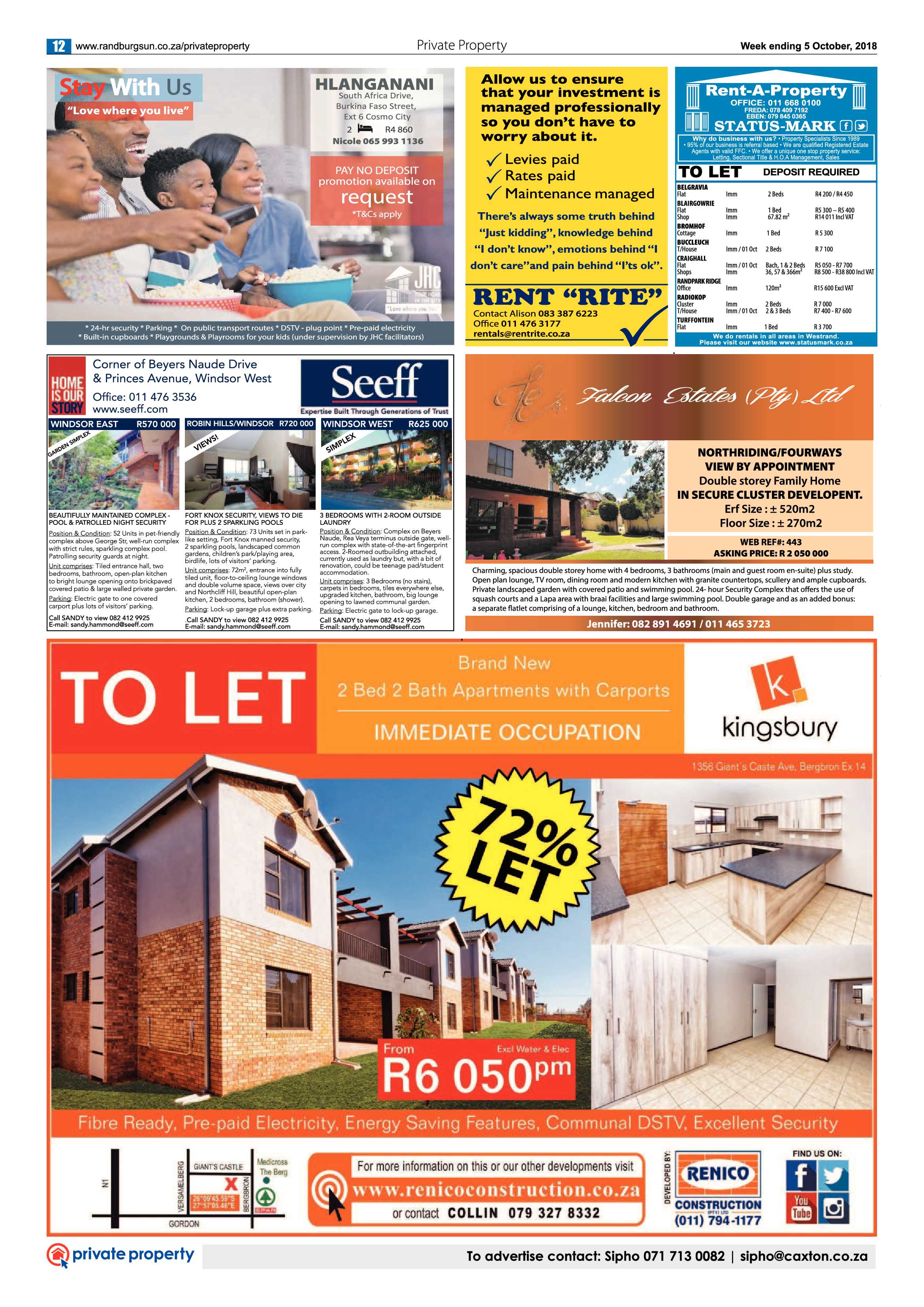 Randburg Sun 5 October 2018 page 12