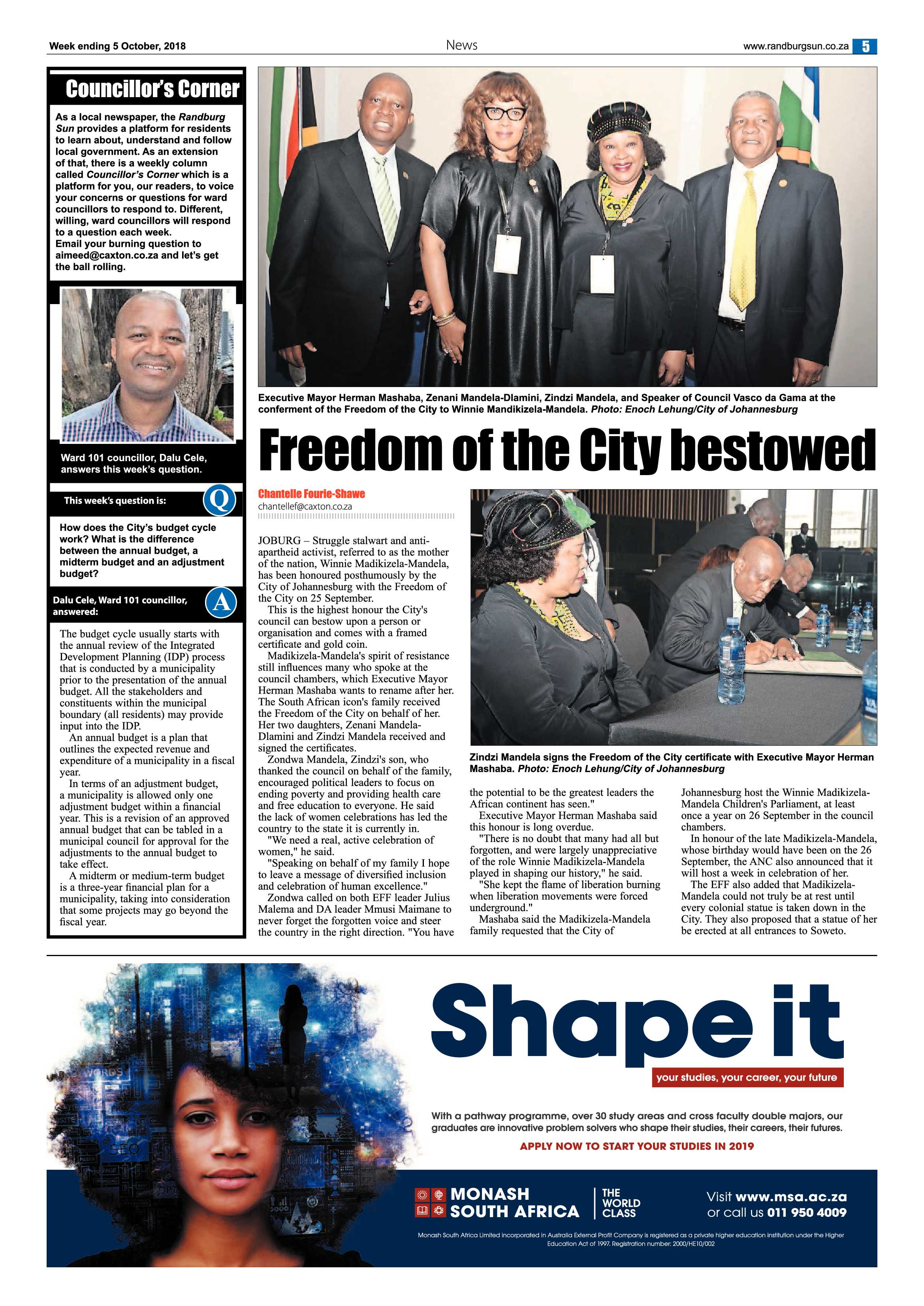 Randburg Sun 5 October 2018 page 5