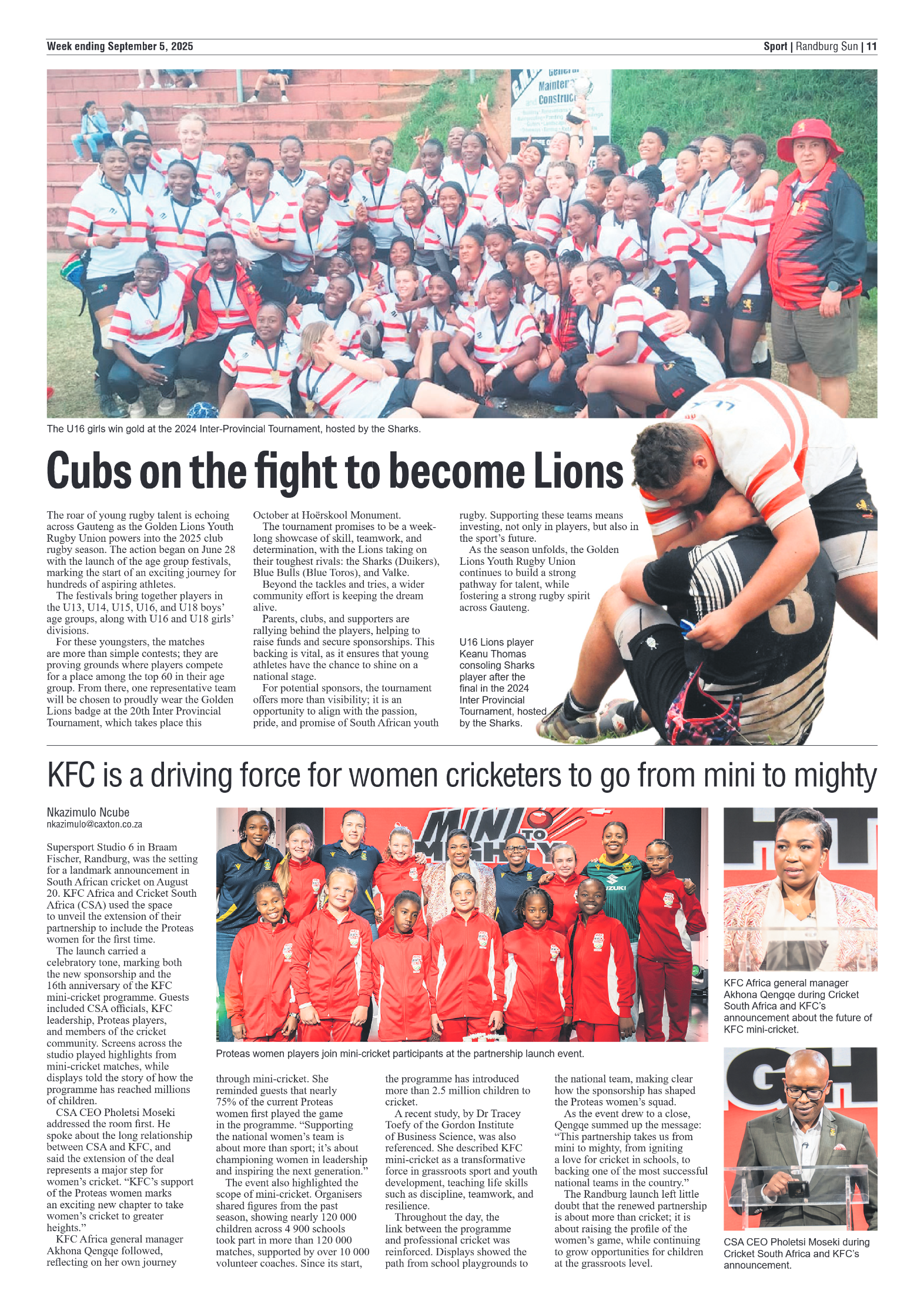 Randburg Sun 5 September 2025 page 11