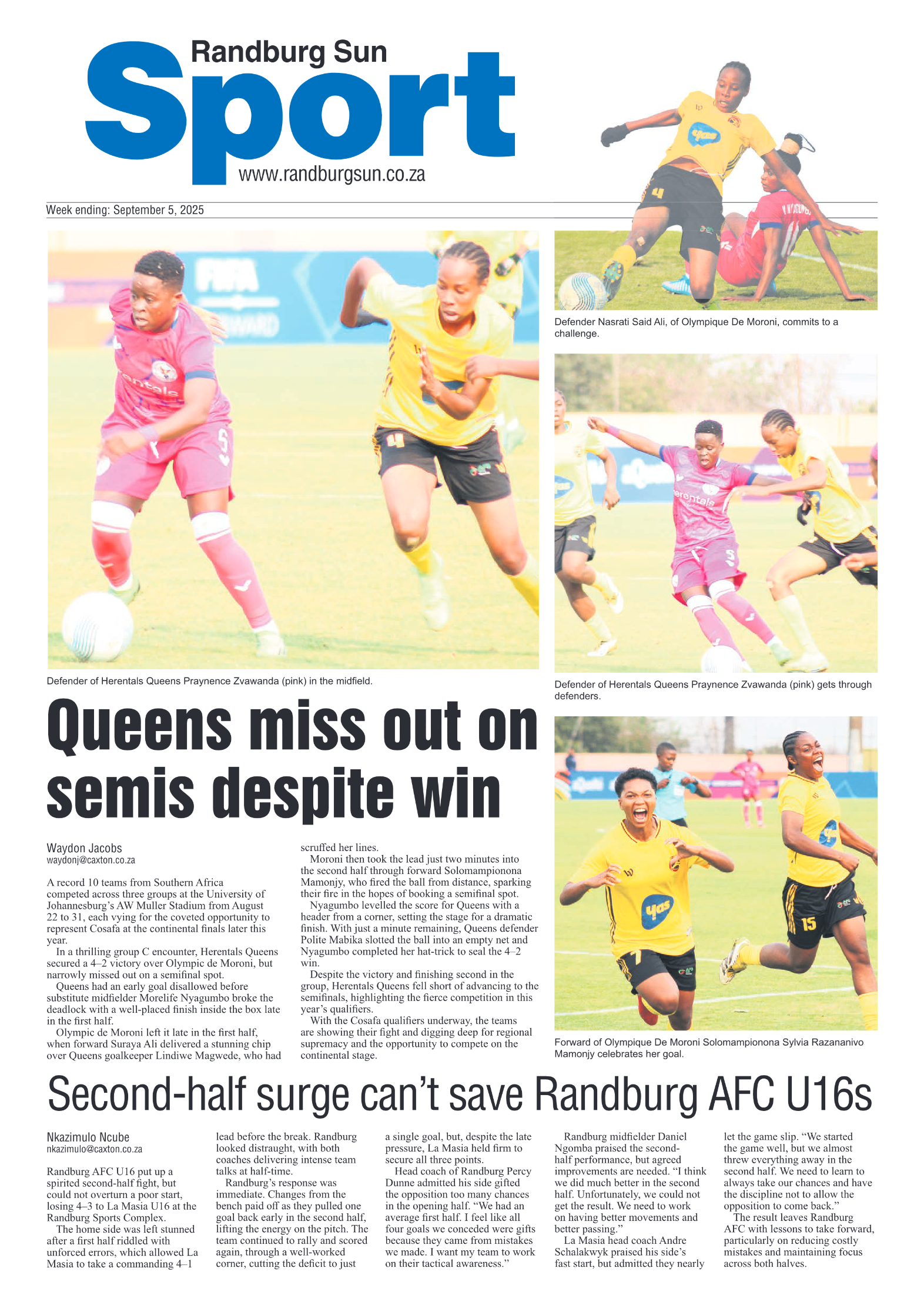 Randburg Sun 5 September 2025 page 12
