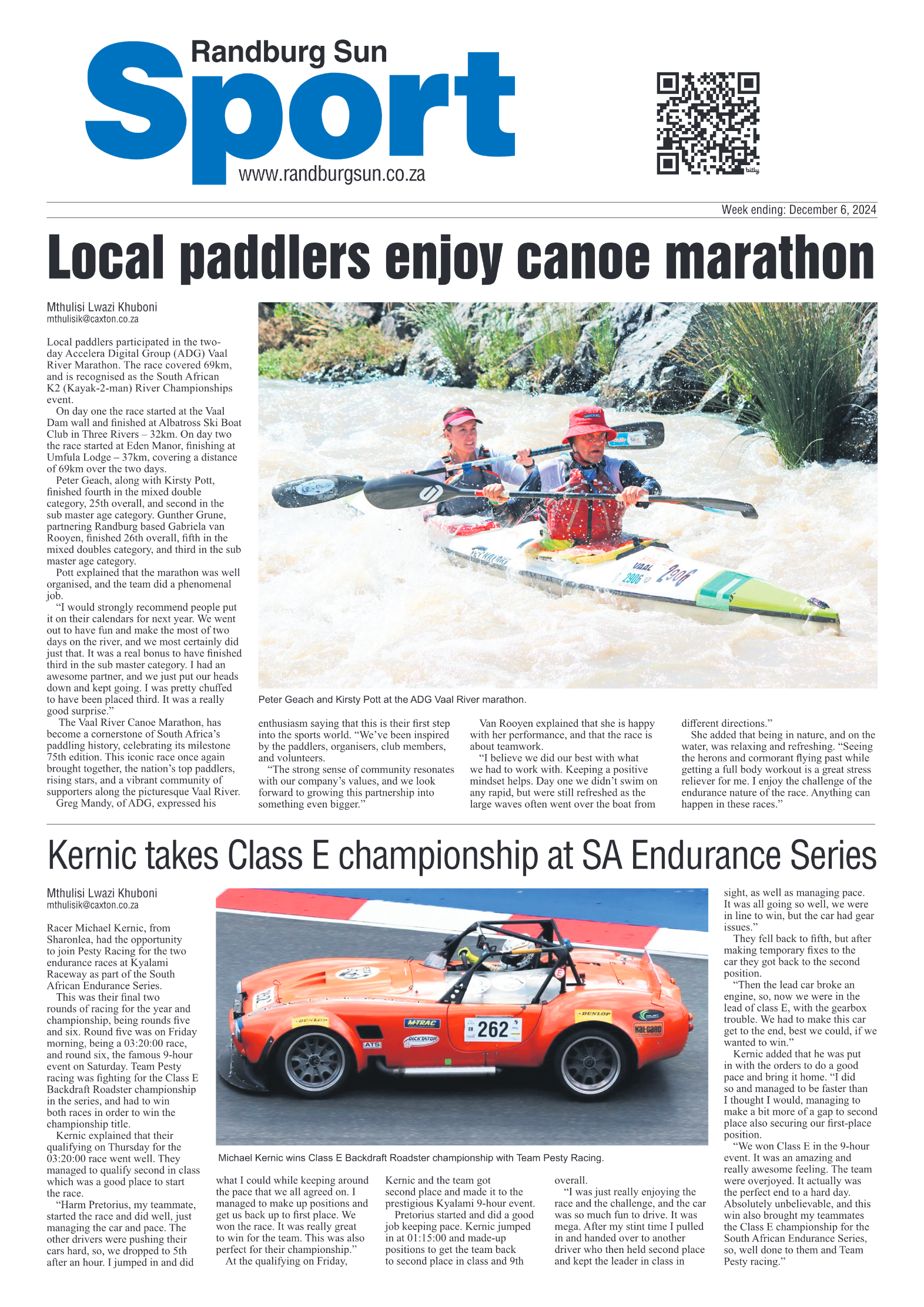 Randburg Sun 6 December 2024 page 20