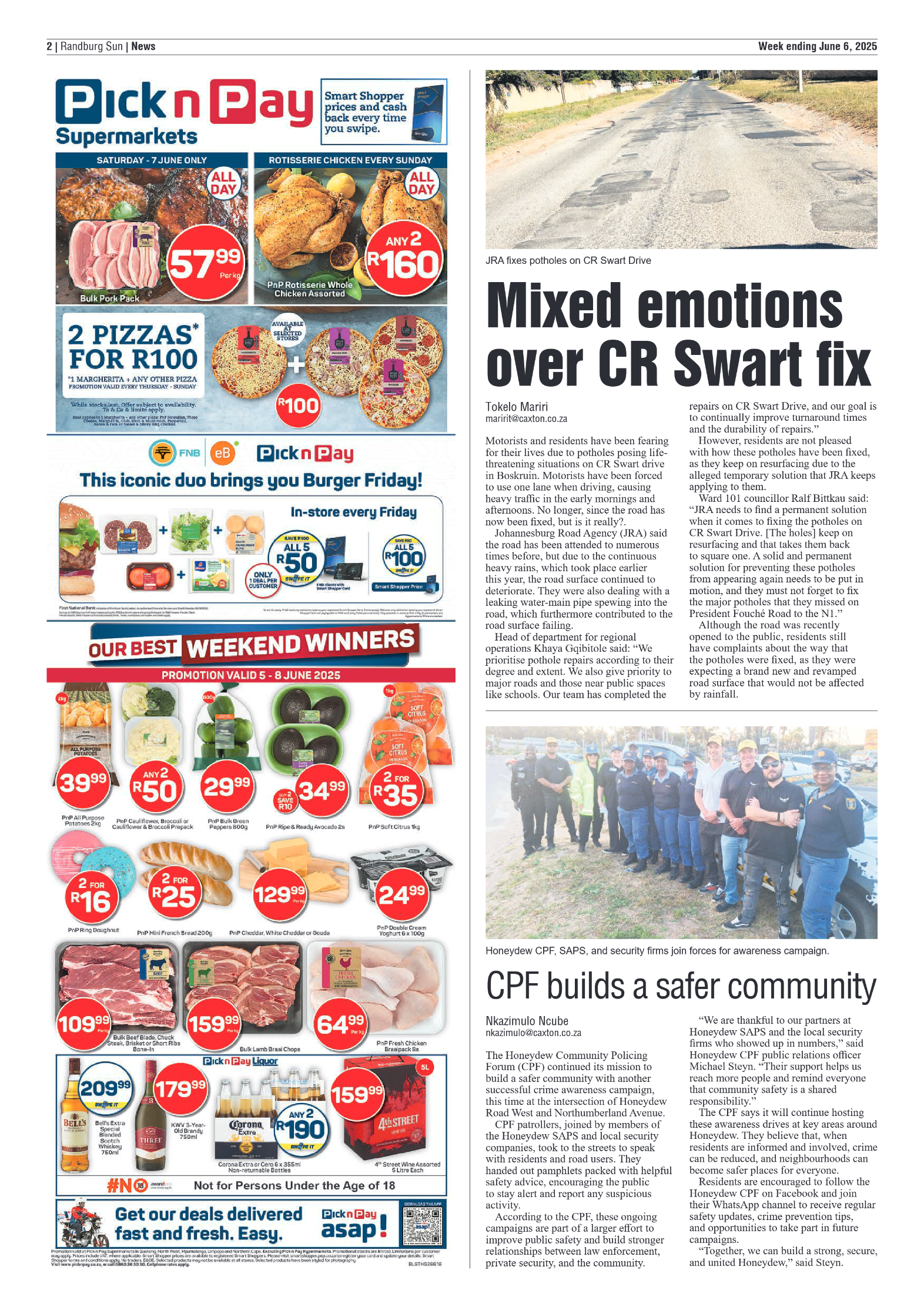 Randburg Sun 6 June 2025 page 2