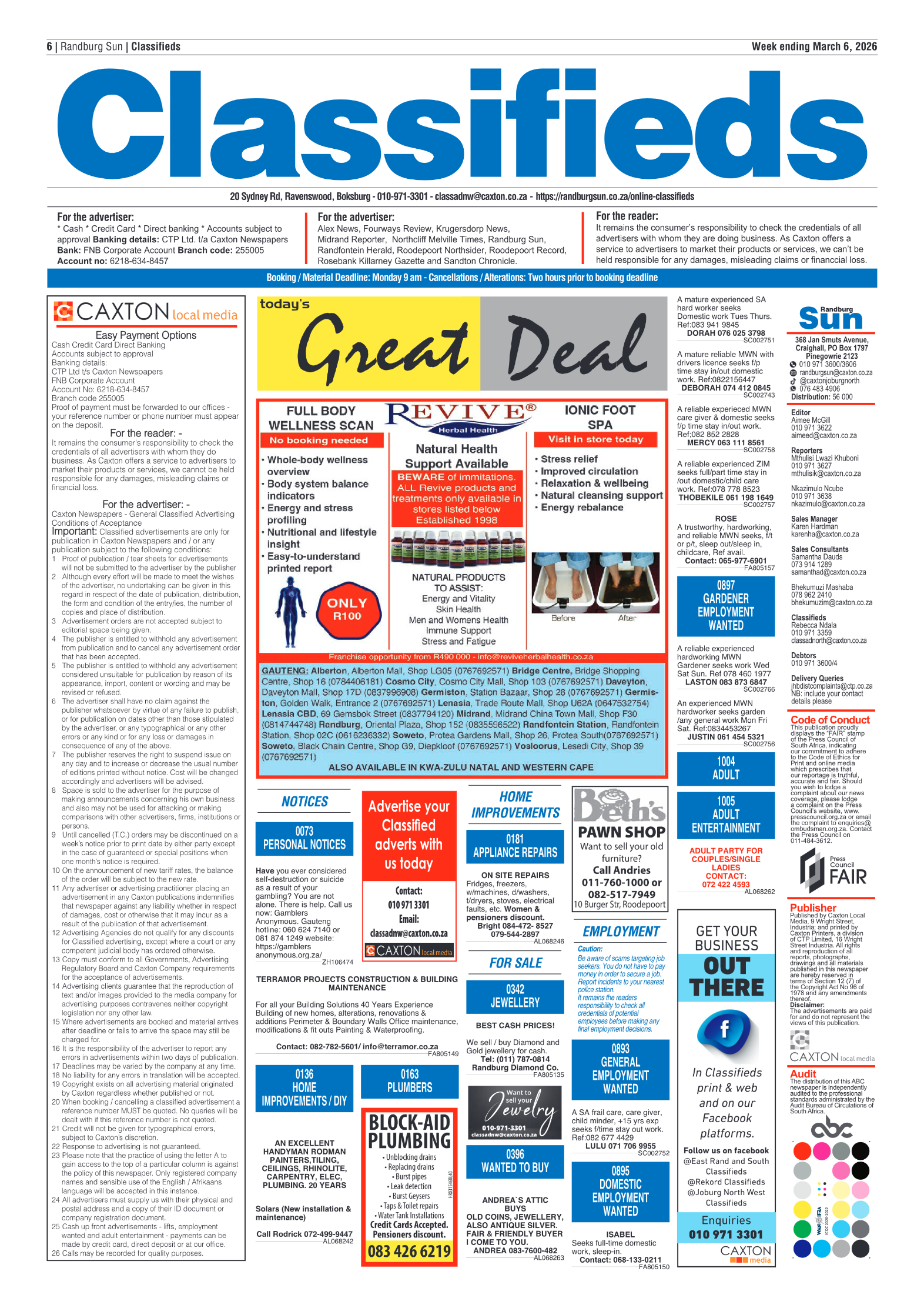 Randburg Sun 6 March 2026 page 6