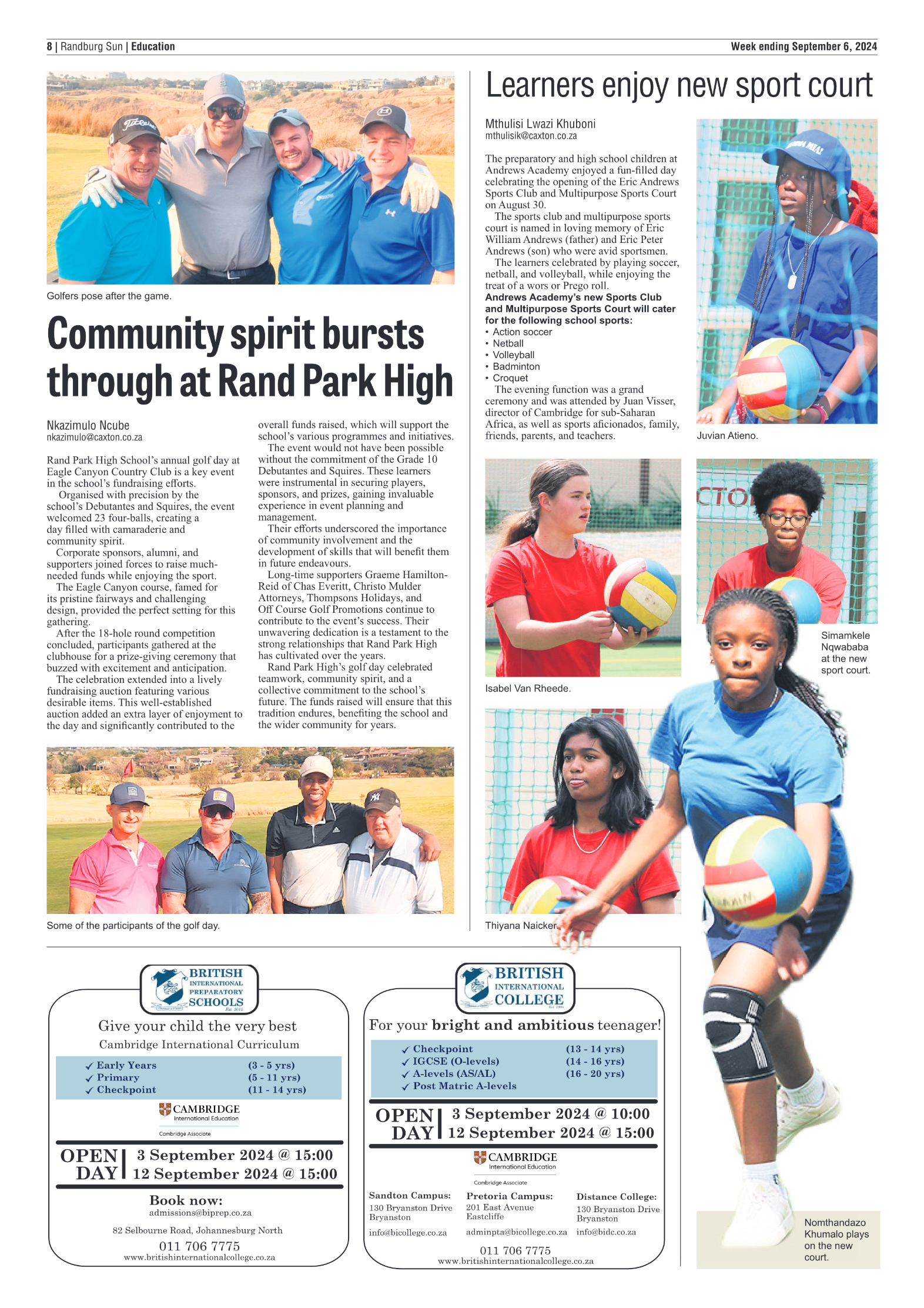 Randburg Sun 6 September 2024 page 8