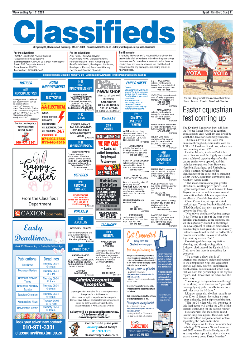 Randburg Sun 7 April 2023 page 11