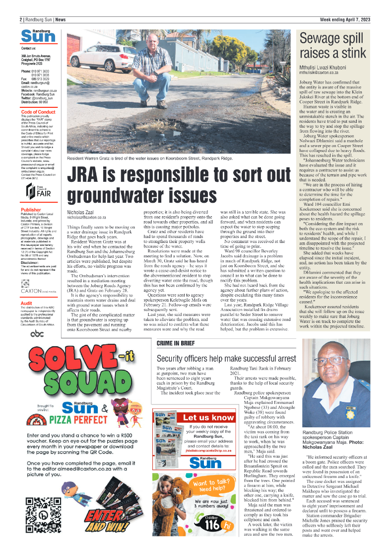 Randburg Sun 7 April 2023 page 2