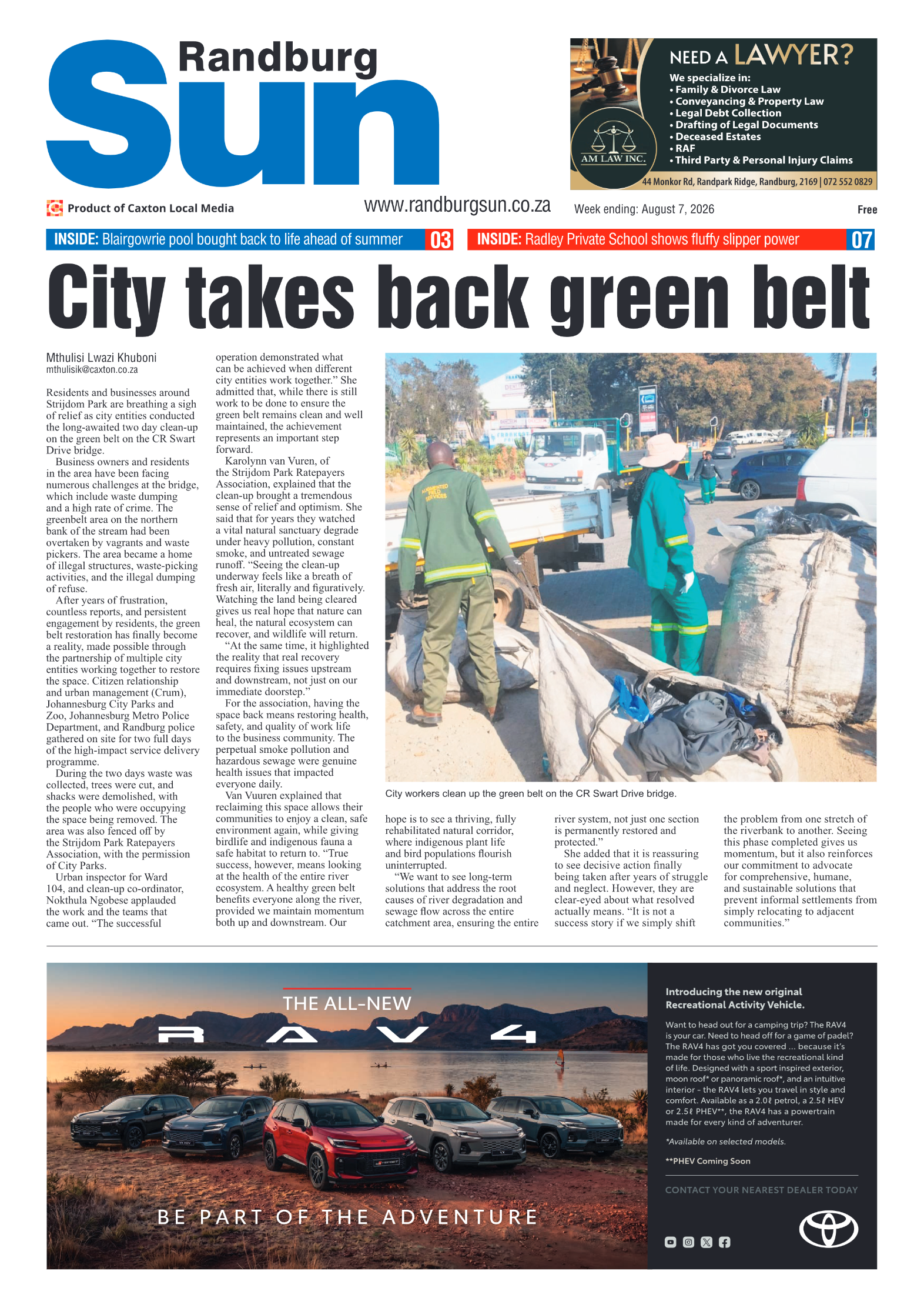 Randburg Sun 7 August 2026 page 3