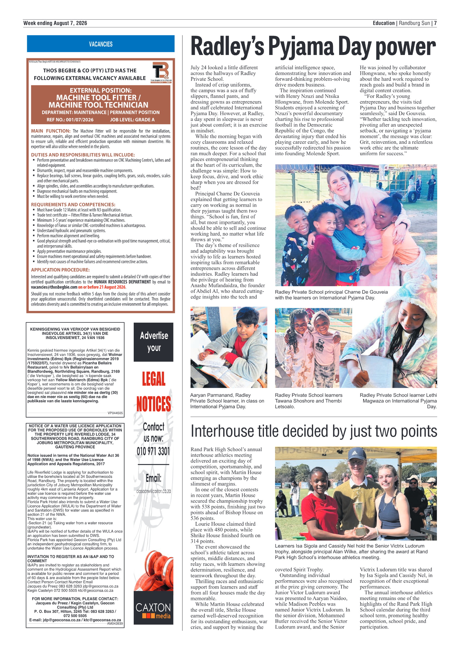 Randburg Sun 7 August 2026 page 9