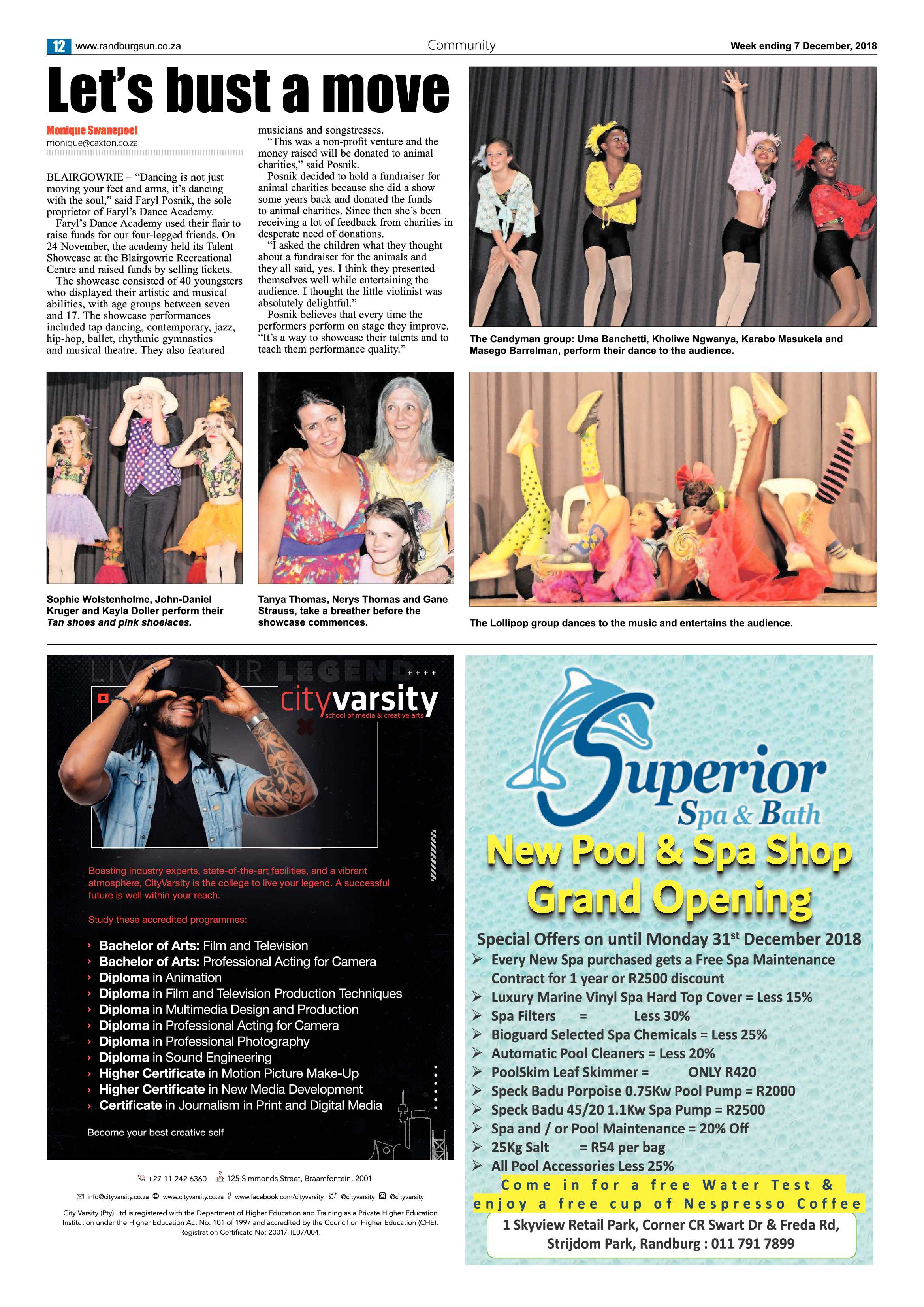 Randburg Sun 7 December 2018 page 12