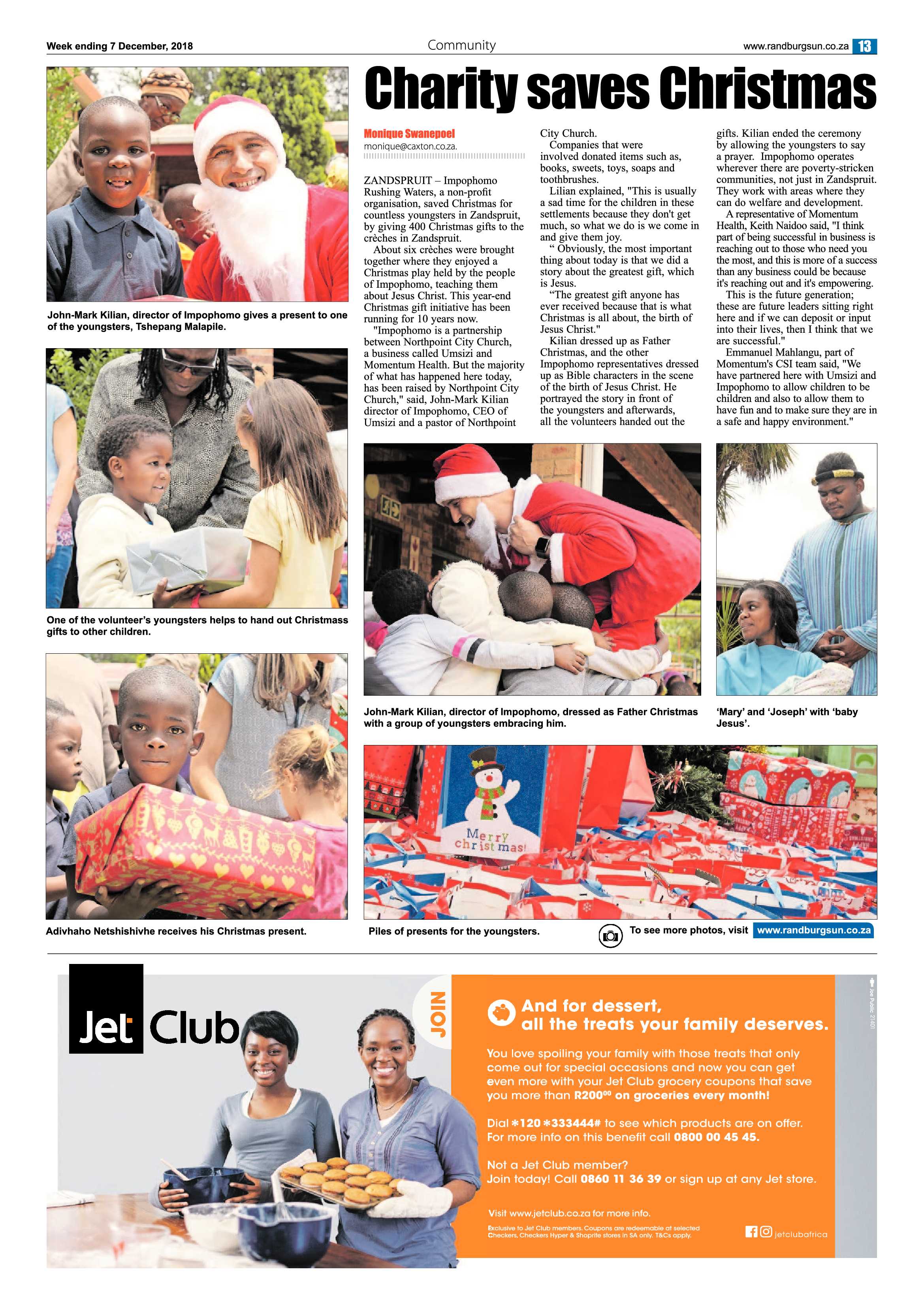 Randburg Sun 7 December 2018 page 13