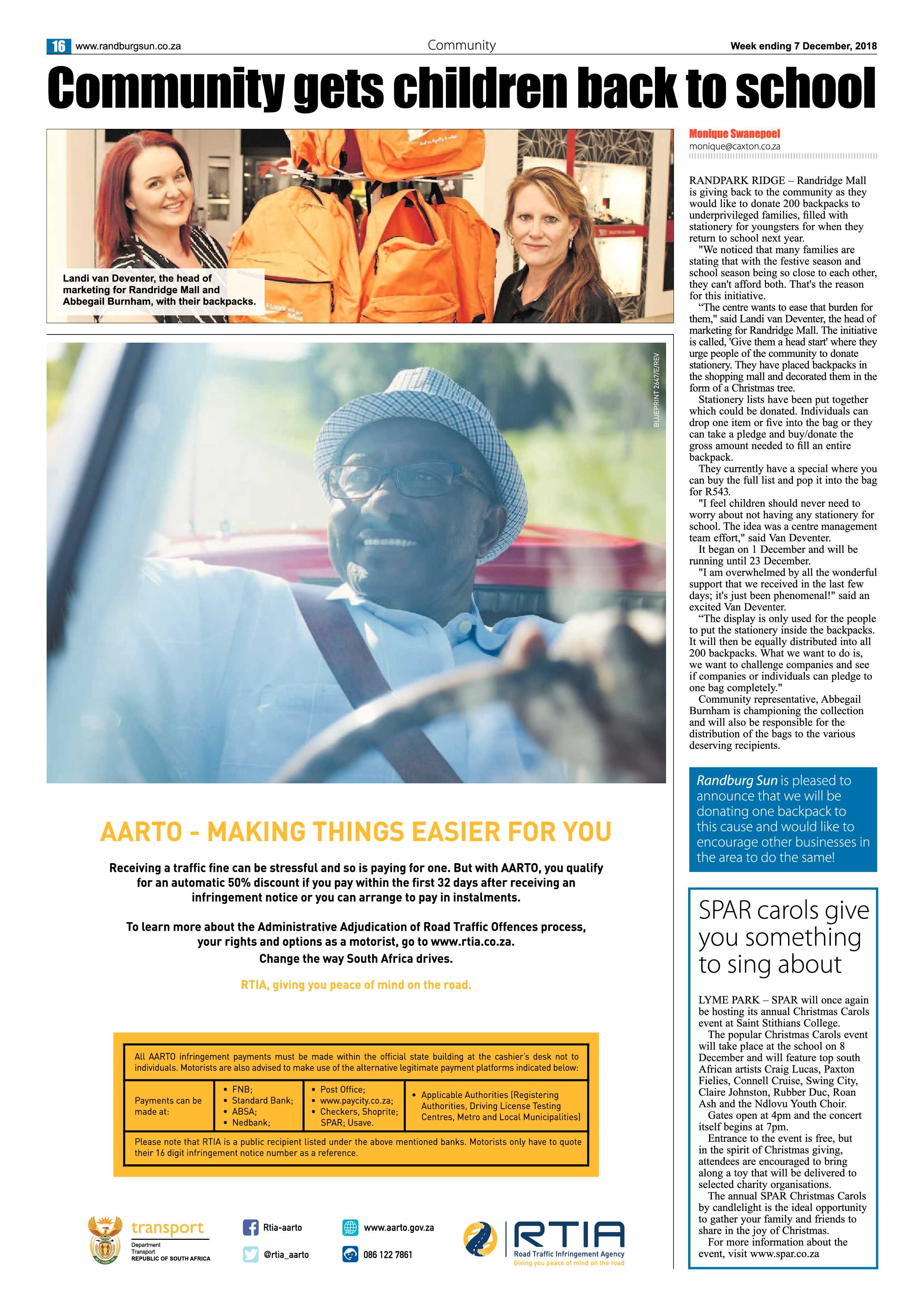 Randburg Sun 7 December 2018 page 16