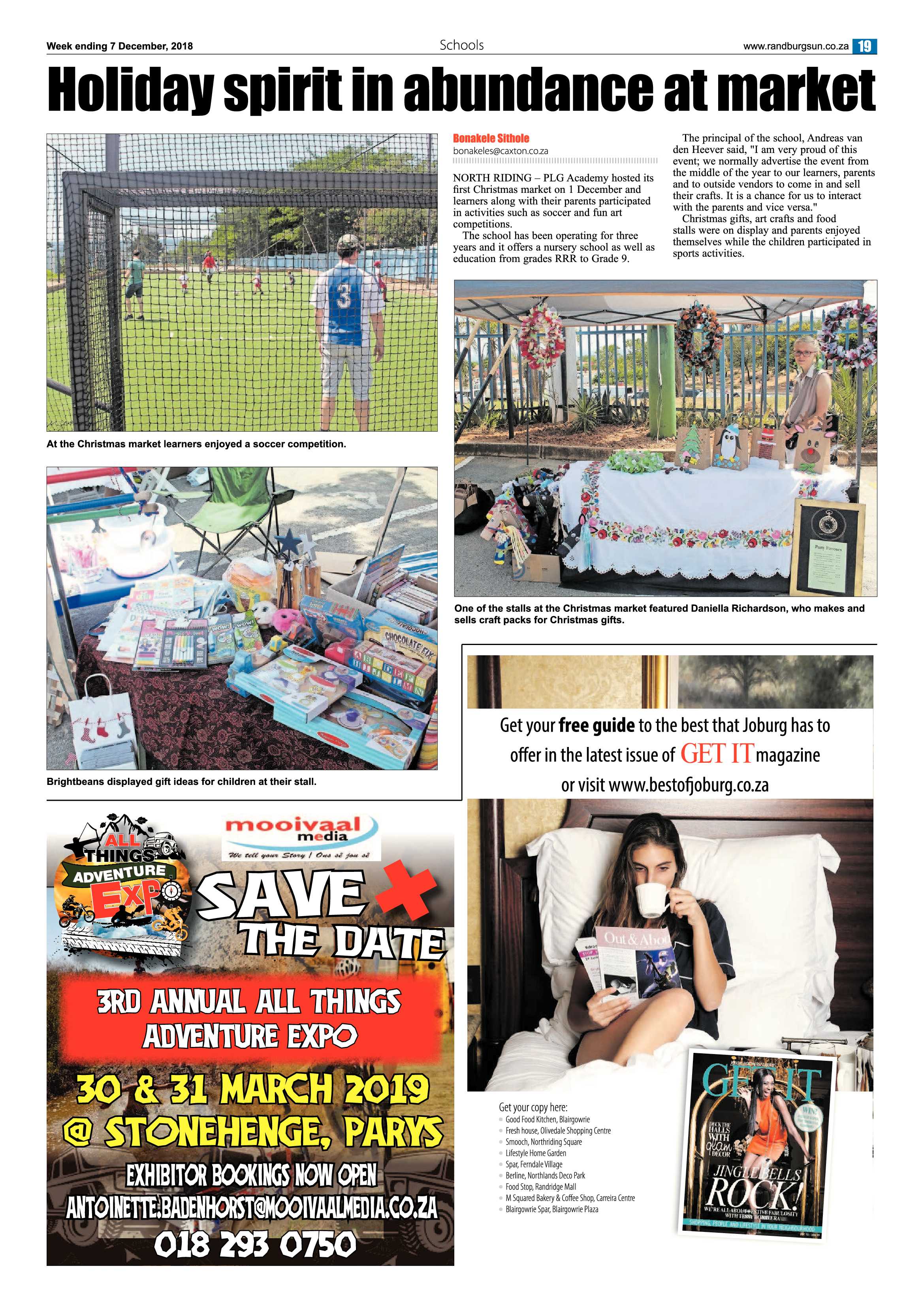 Randburg Sun 7 December 2018 page 19