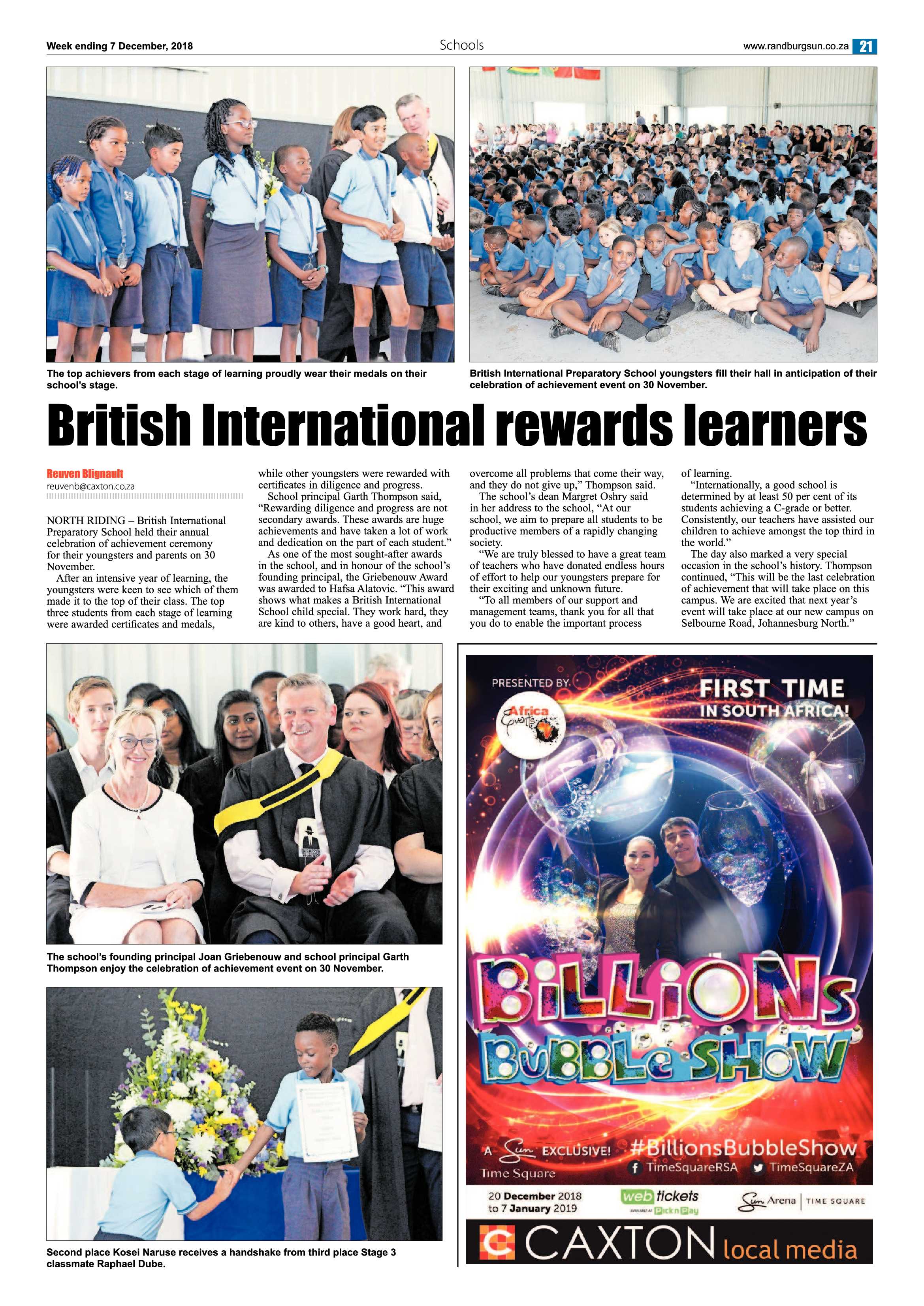 Randburg Sun 7 December 2018 page 21