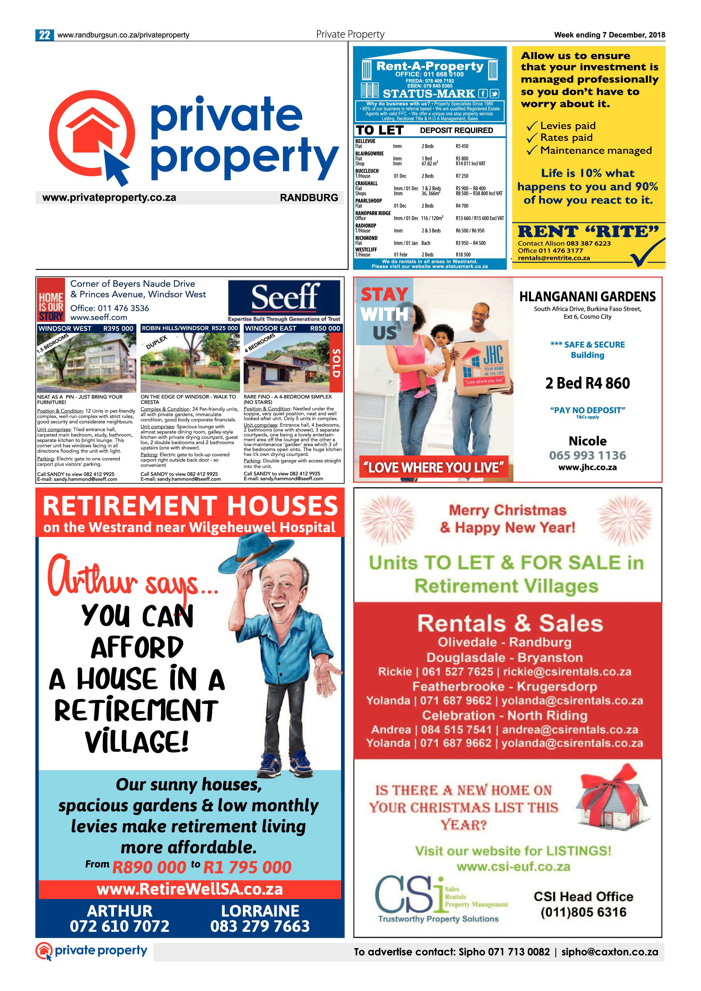 Randburg Sun 7 December 2018 page 22