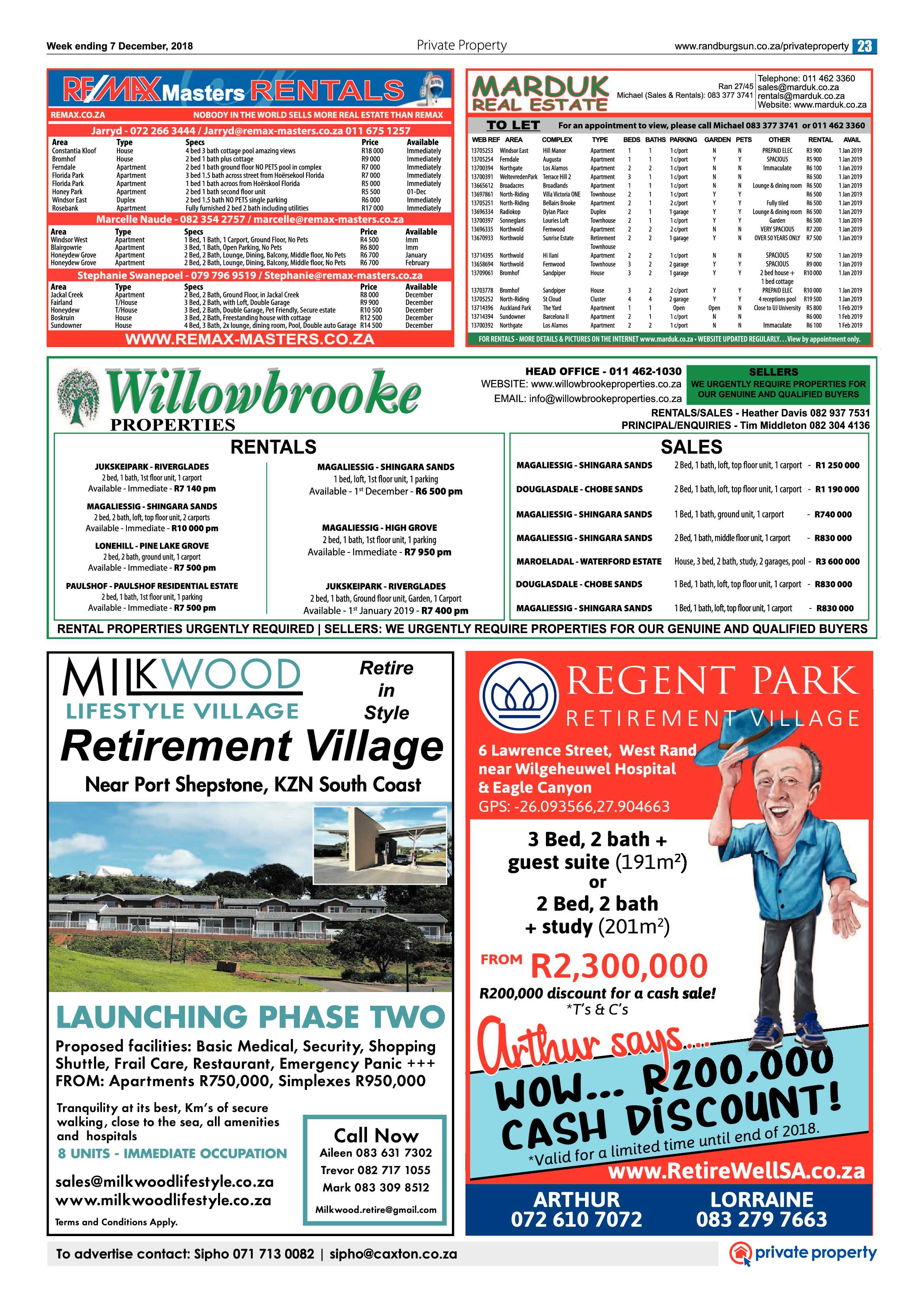 Randburg Sun 7 December 2018 page 23