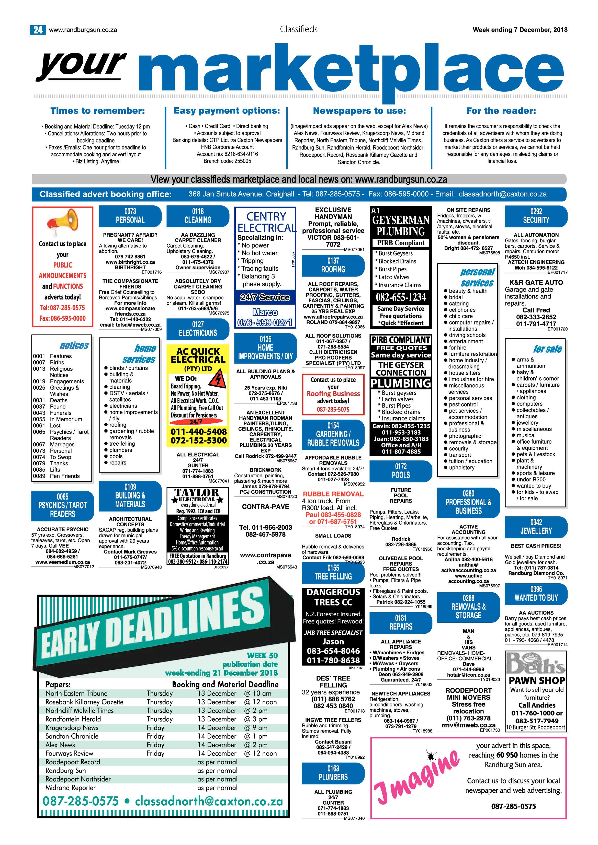 Randburg Sun 7 December 2018 page 24
