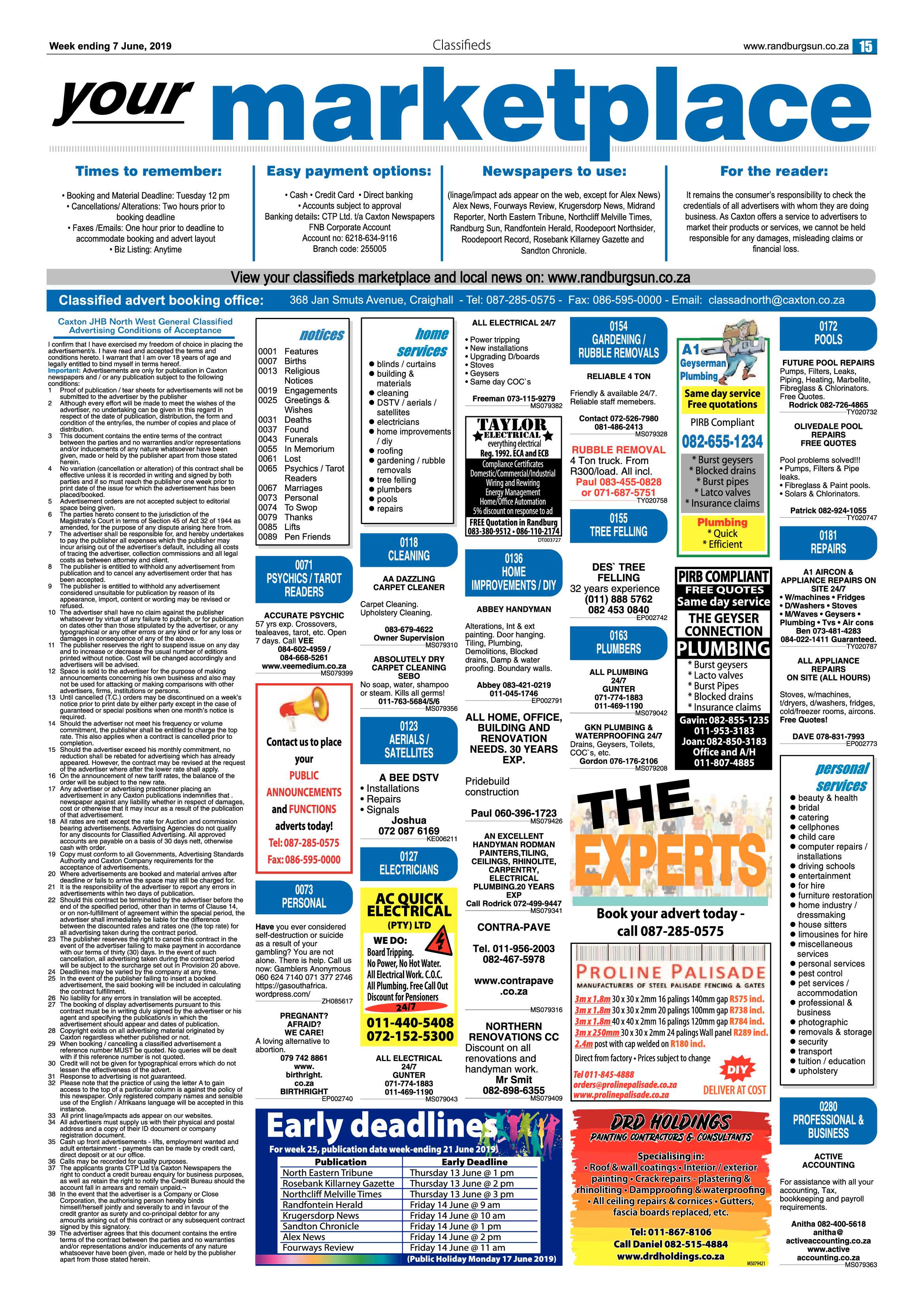 Randburg Sun 7 June, 2019 page 15