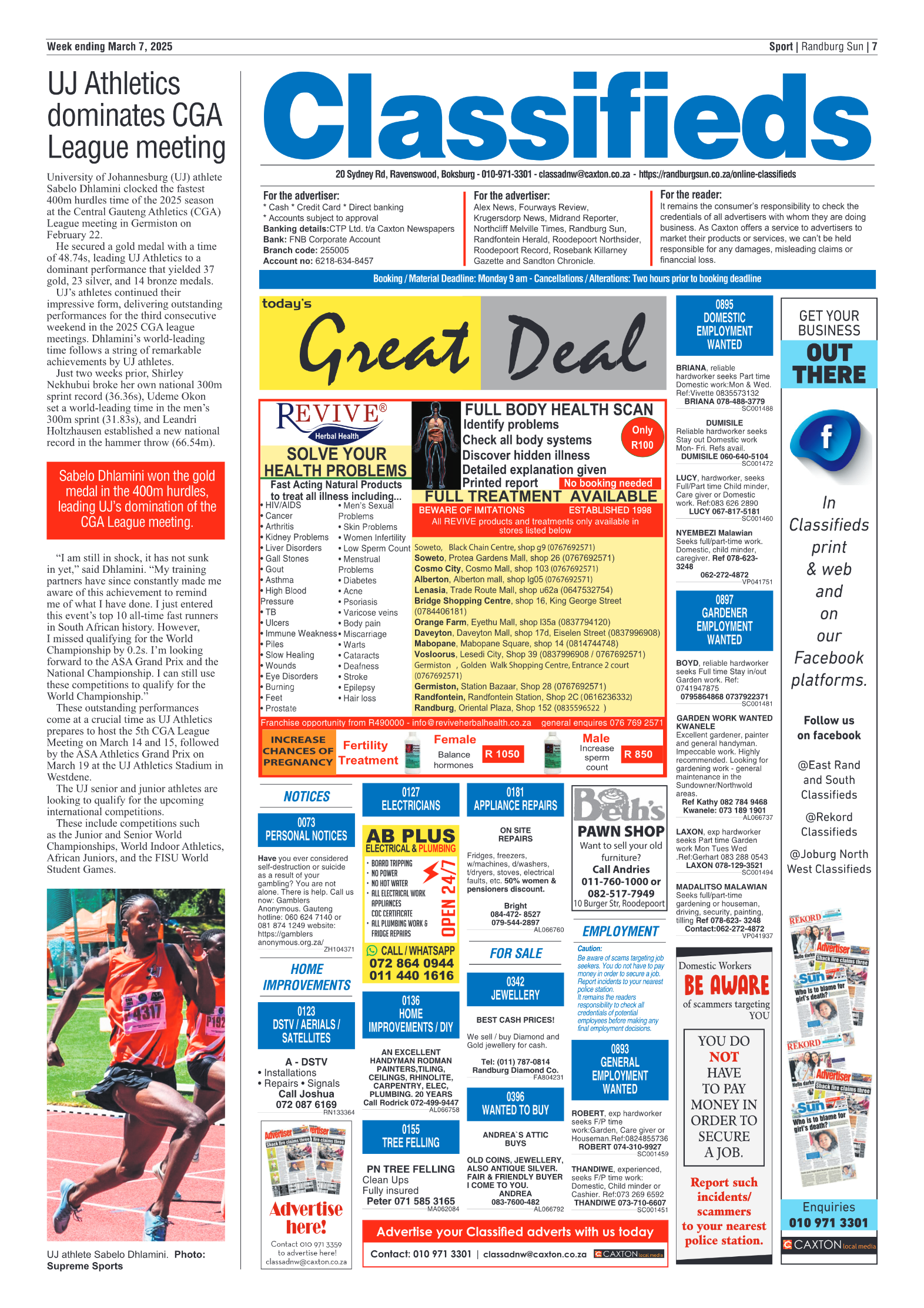 Randburg Sun 7 March 2025 page 7