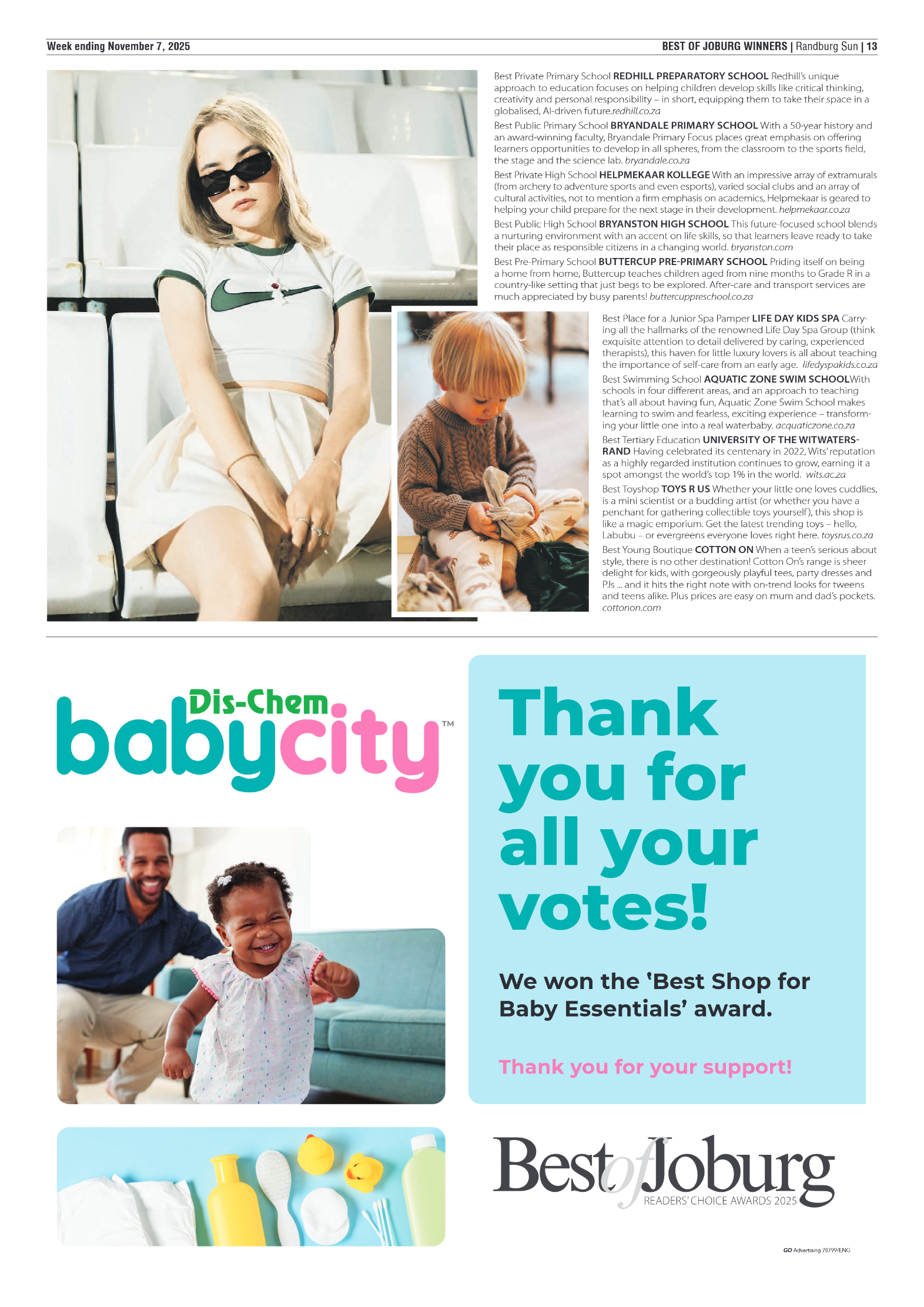 Randburg Sun 7 November 2025 page 13