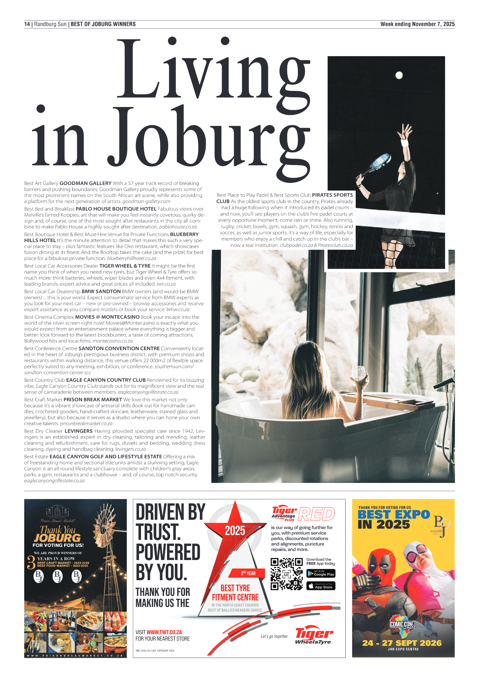 Randburg Sun 7 November 2025 page 14