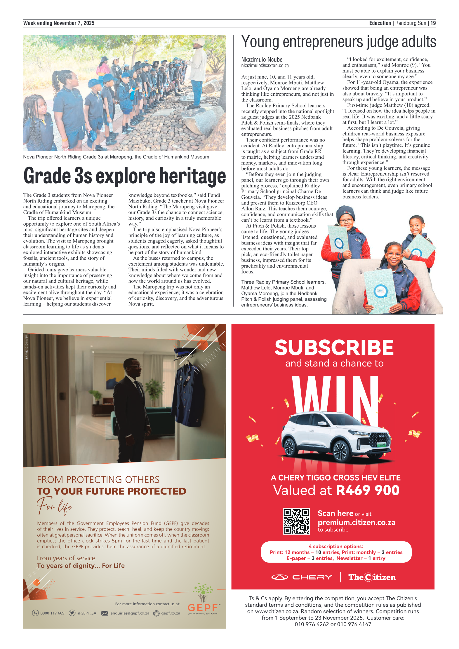 Randburg Sun 7 November 2025 page 19
