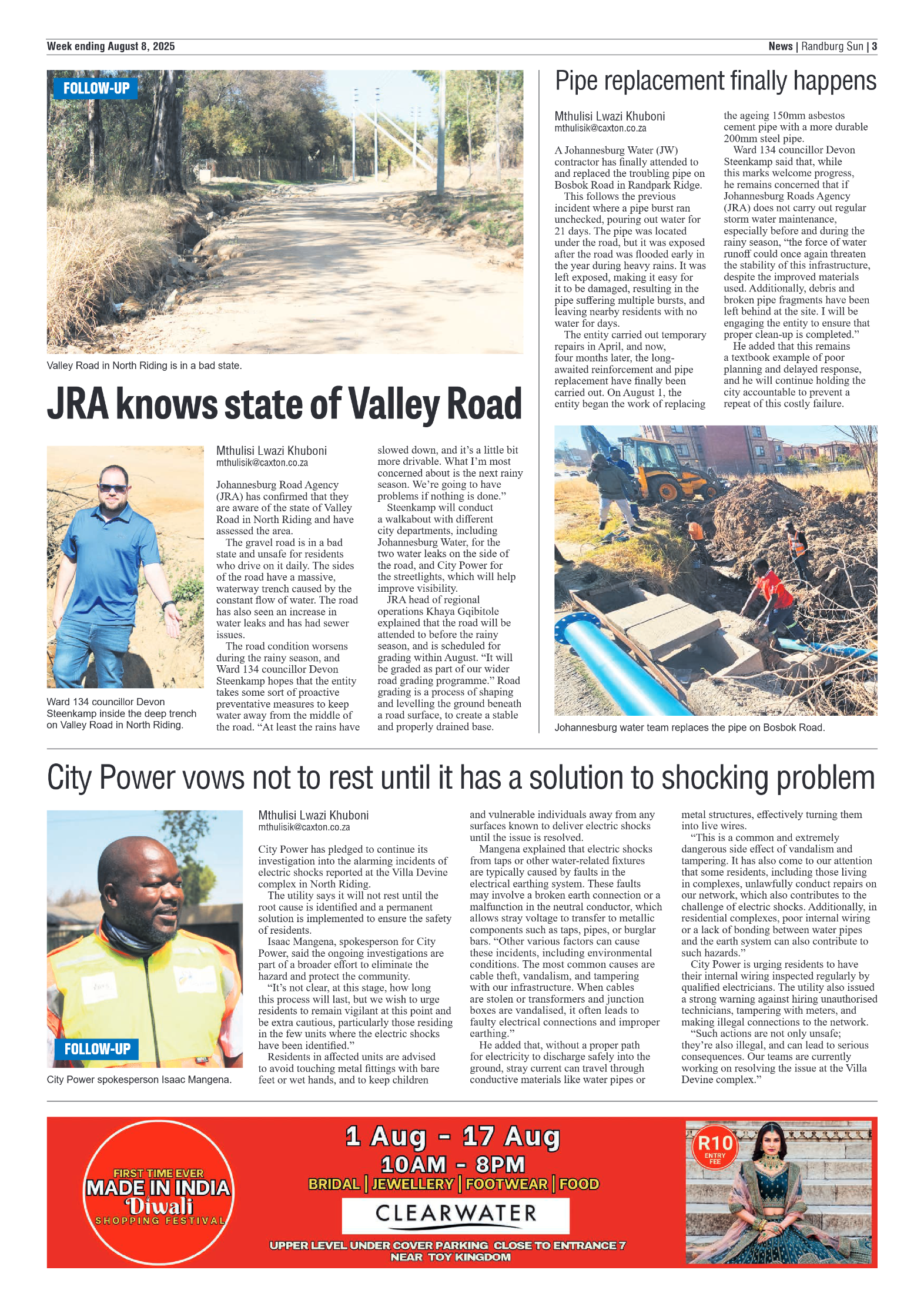 Randburg Sun 8 August 2025 page 3