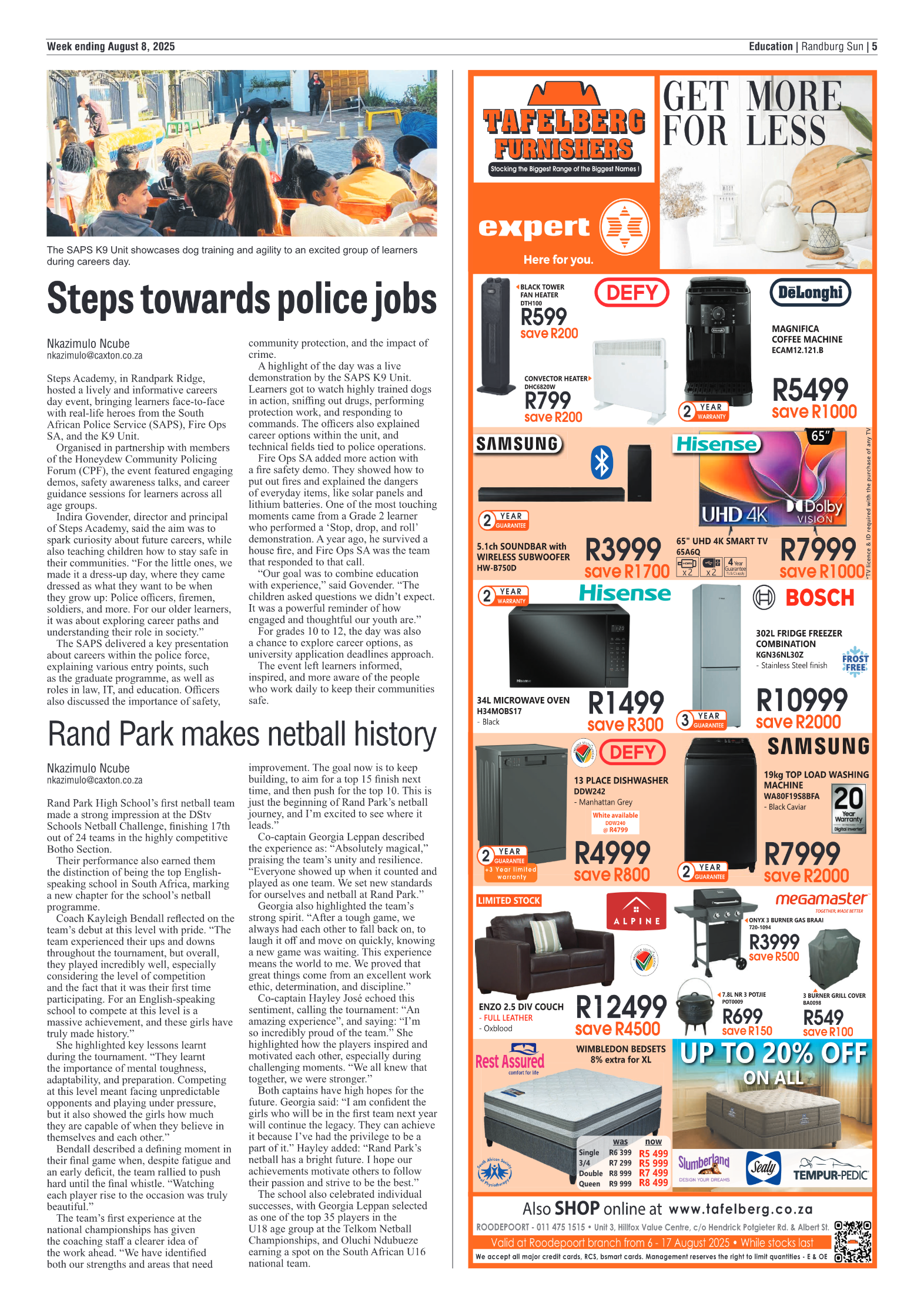 Randburg Sun 8 August 2025 page 5