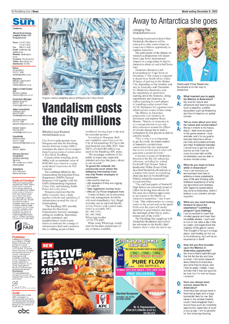 Randburg Sun 8 December 2023 page 2