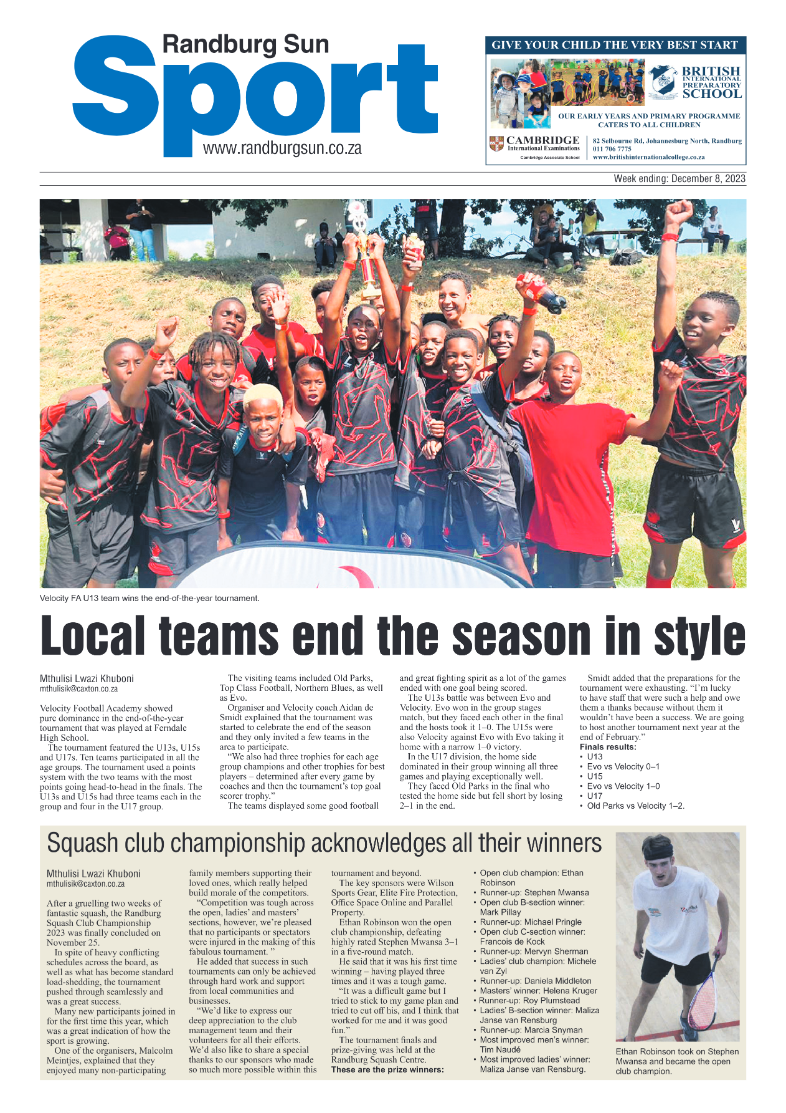 Randburg Sun 8 December 2023 page 8