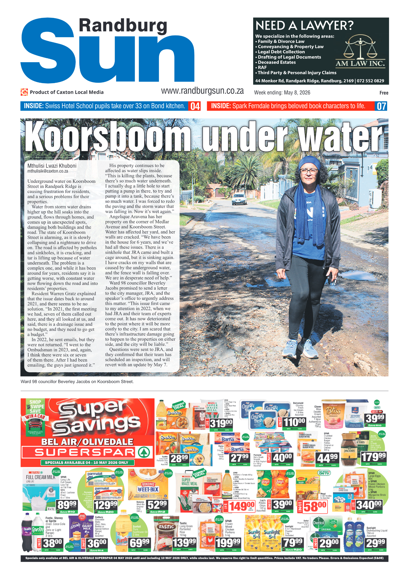 Randburg Sun 8 May 2026 page 1