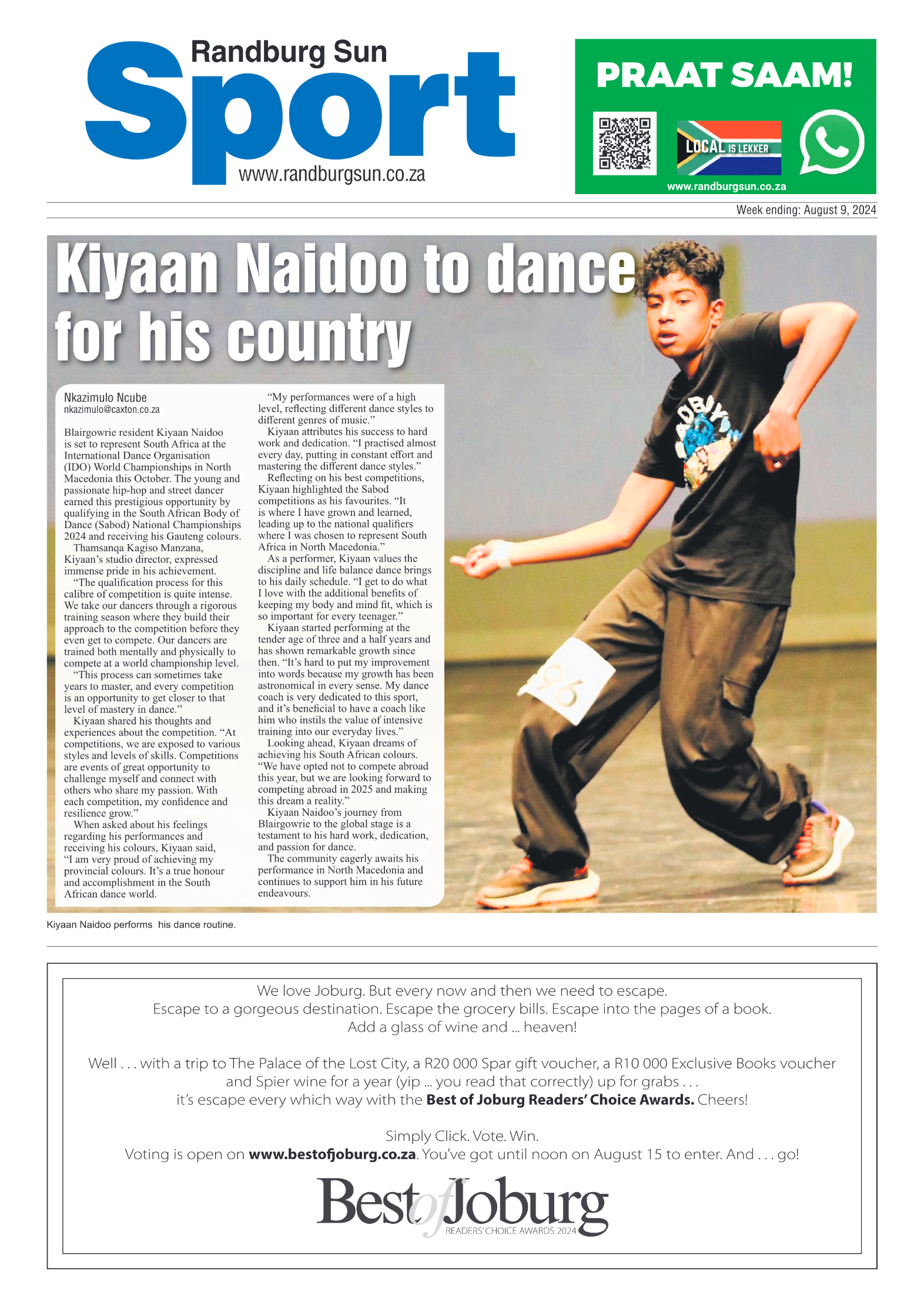 Randburg Sun 9 August 2024 page 12
