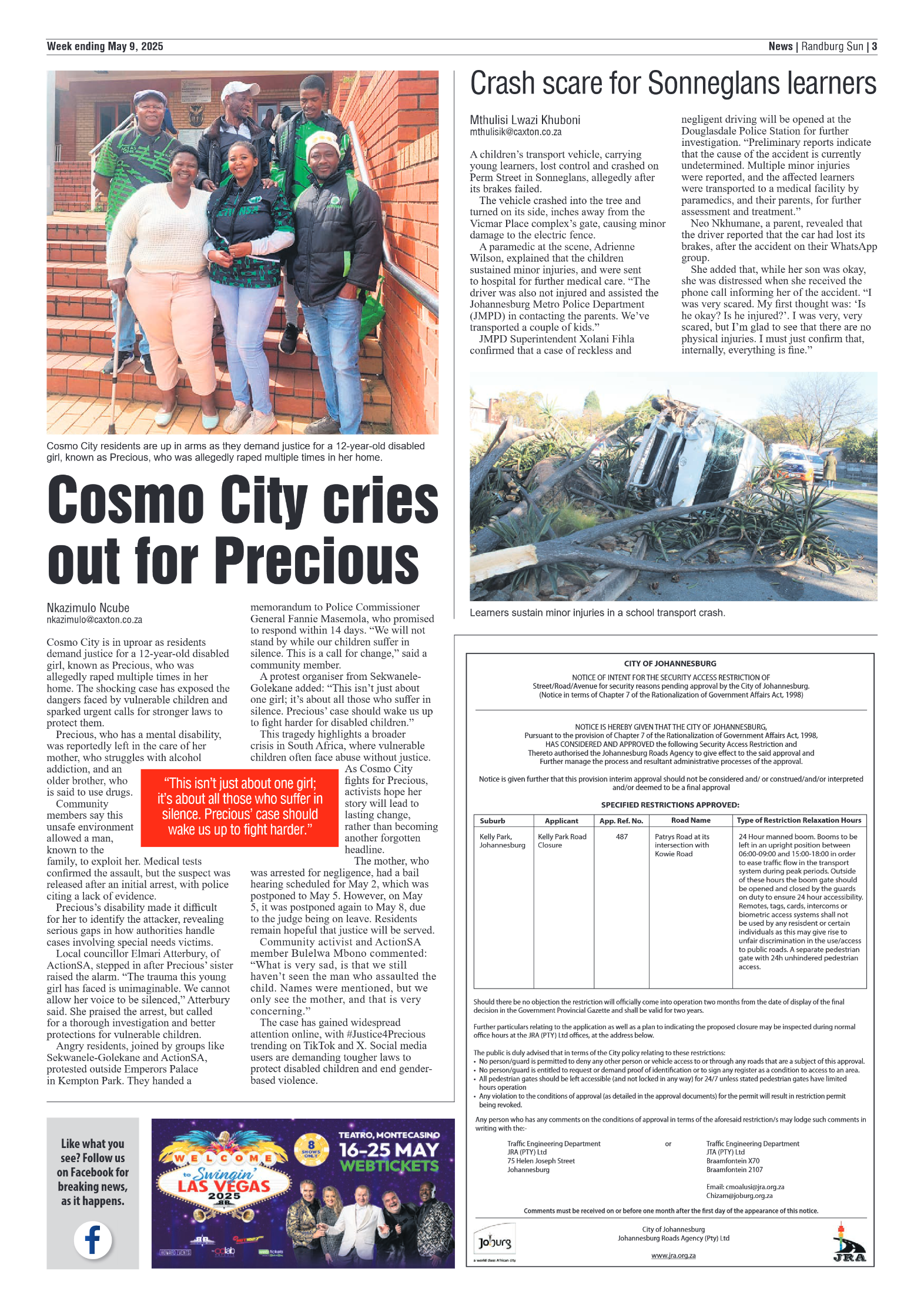 Randburg Sun 9 May 2025 page 3