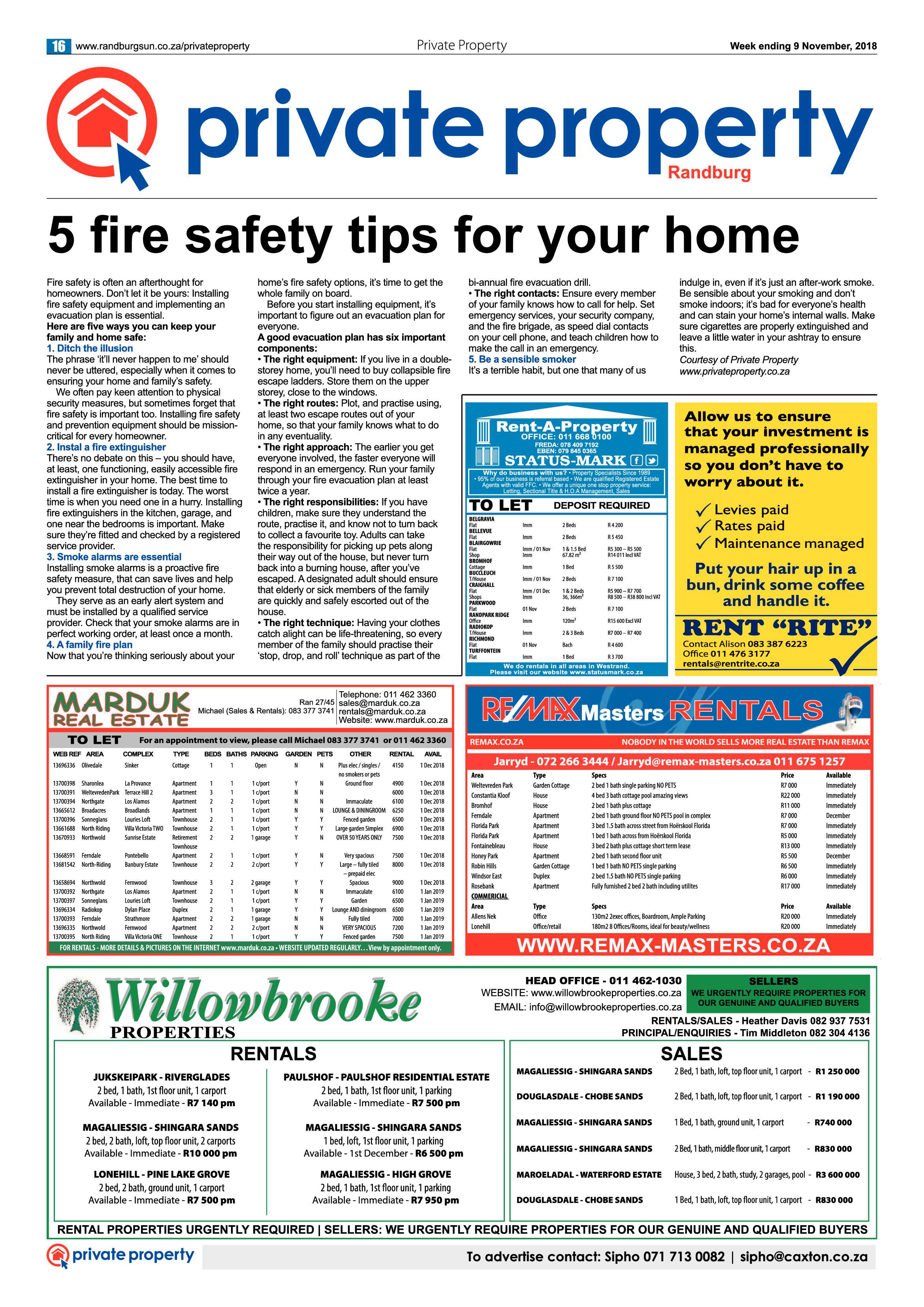 Randburg Sun 9 November 2018 page 16