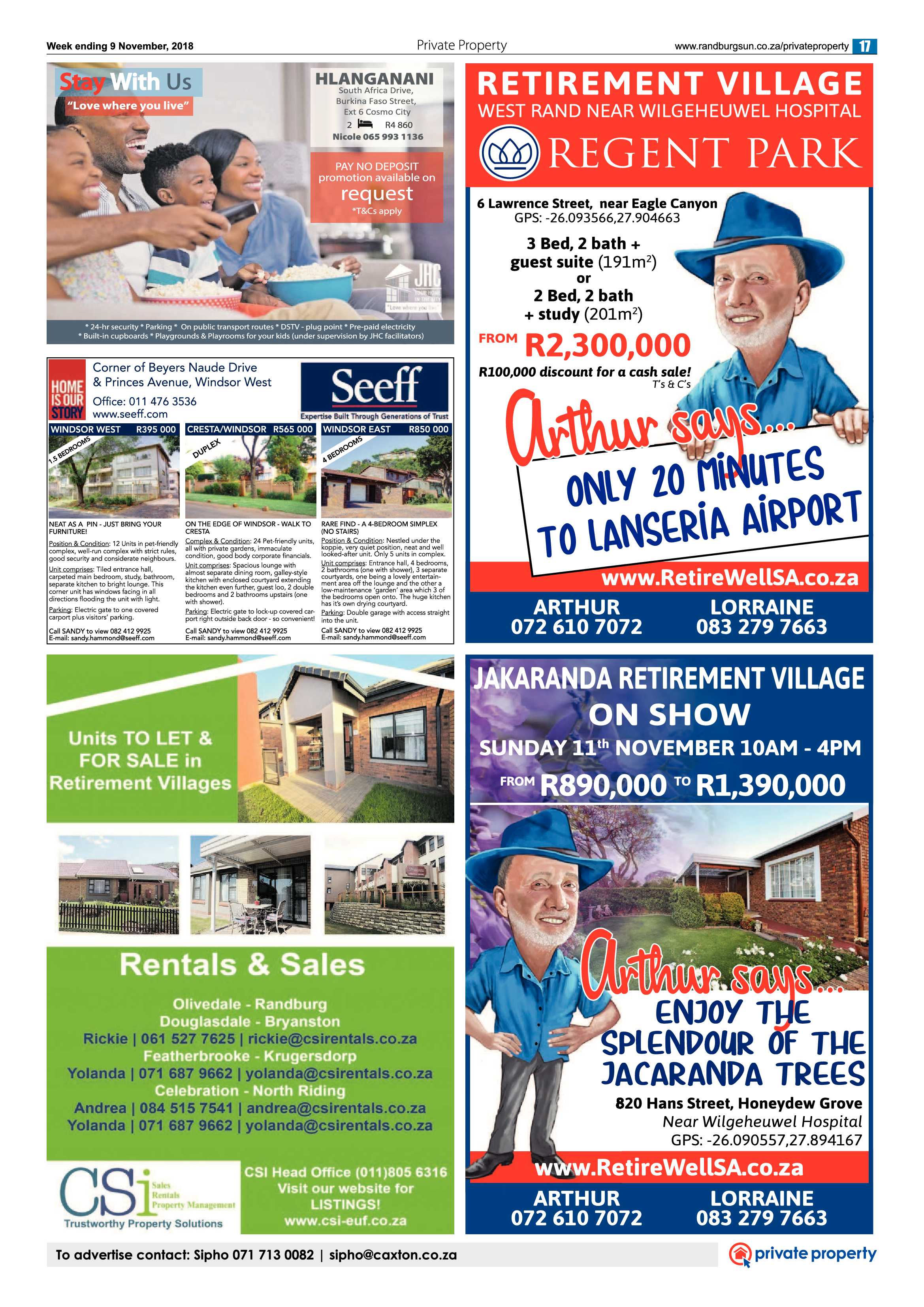 Randburg Sun 9 November 2018 page 17