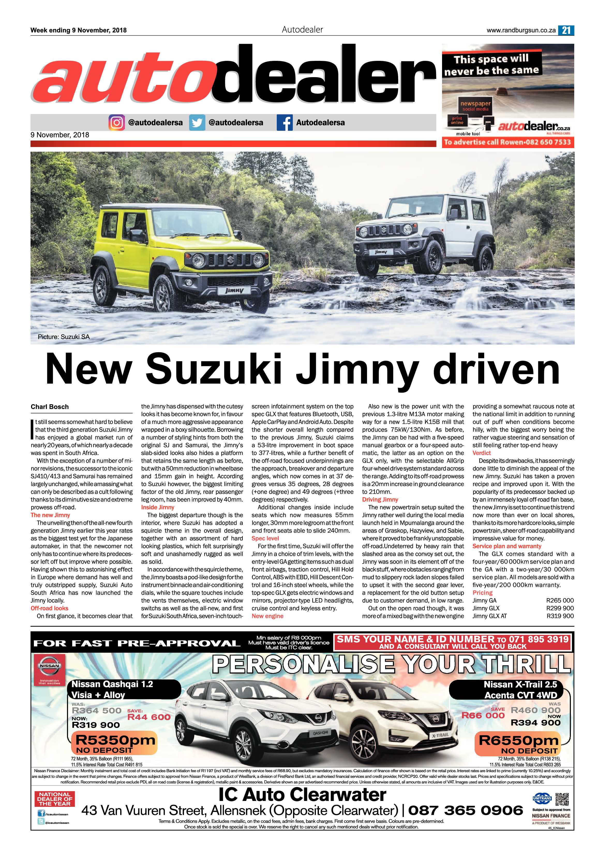 Randburg Sun 9 November 2018 page 21