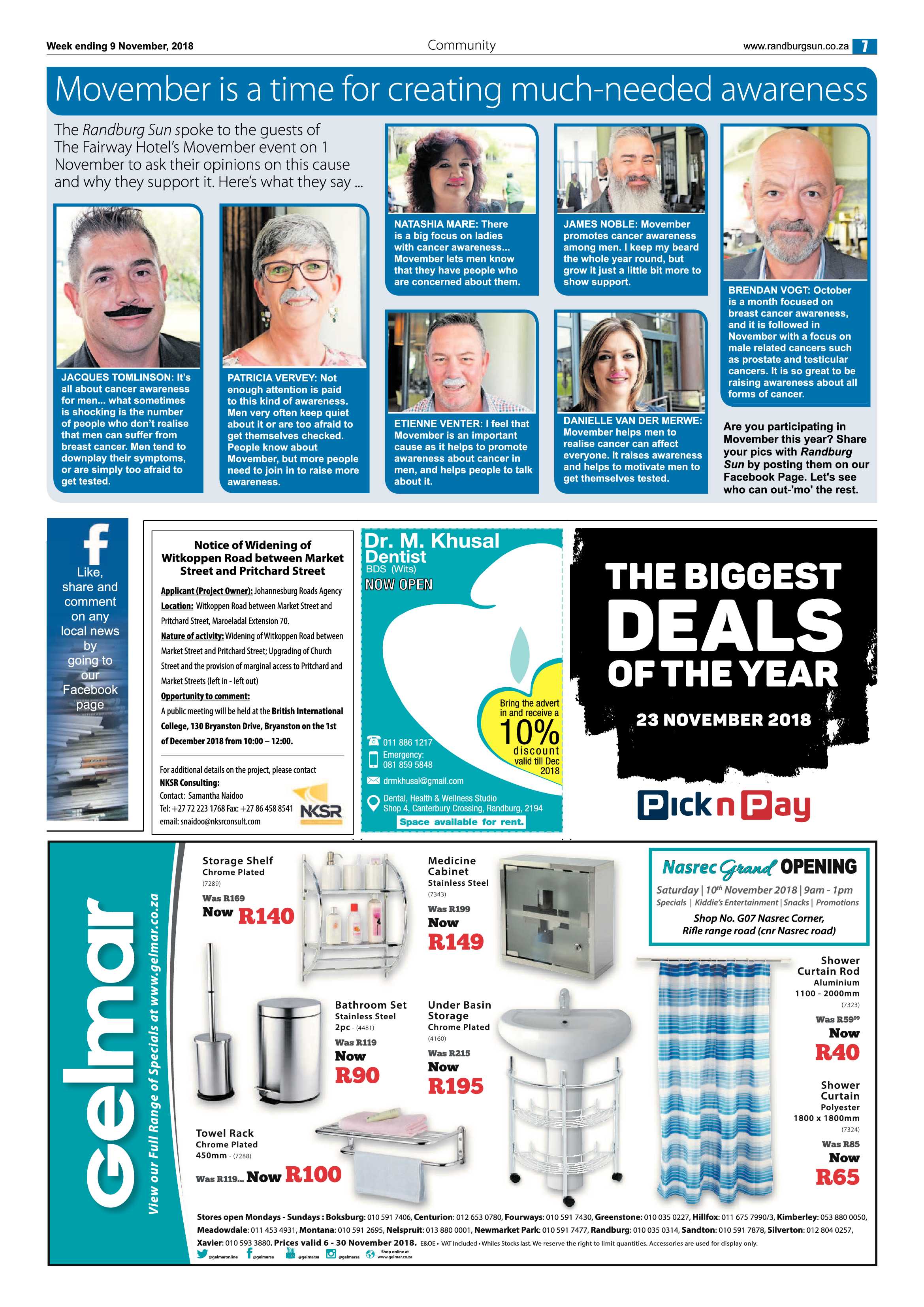 Randburg Sun 9 November 2018 page 7
