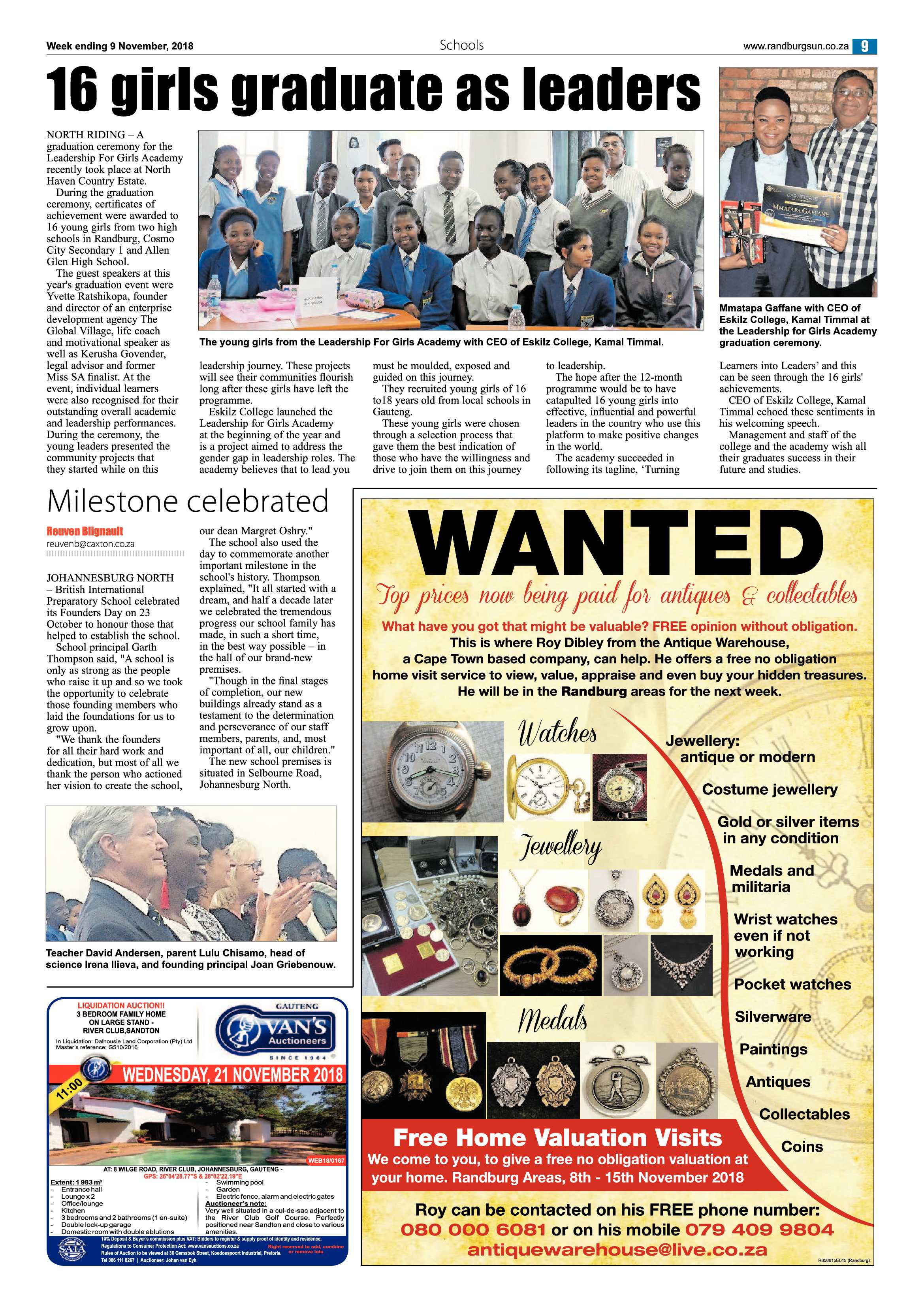 Randburg Sun 9 November 2018 page 9