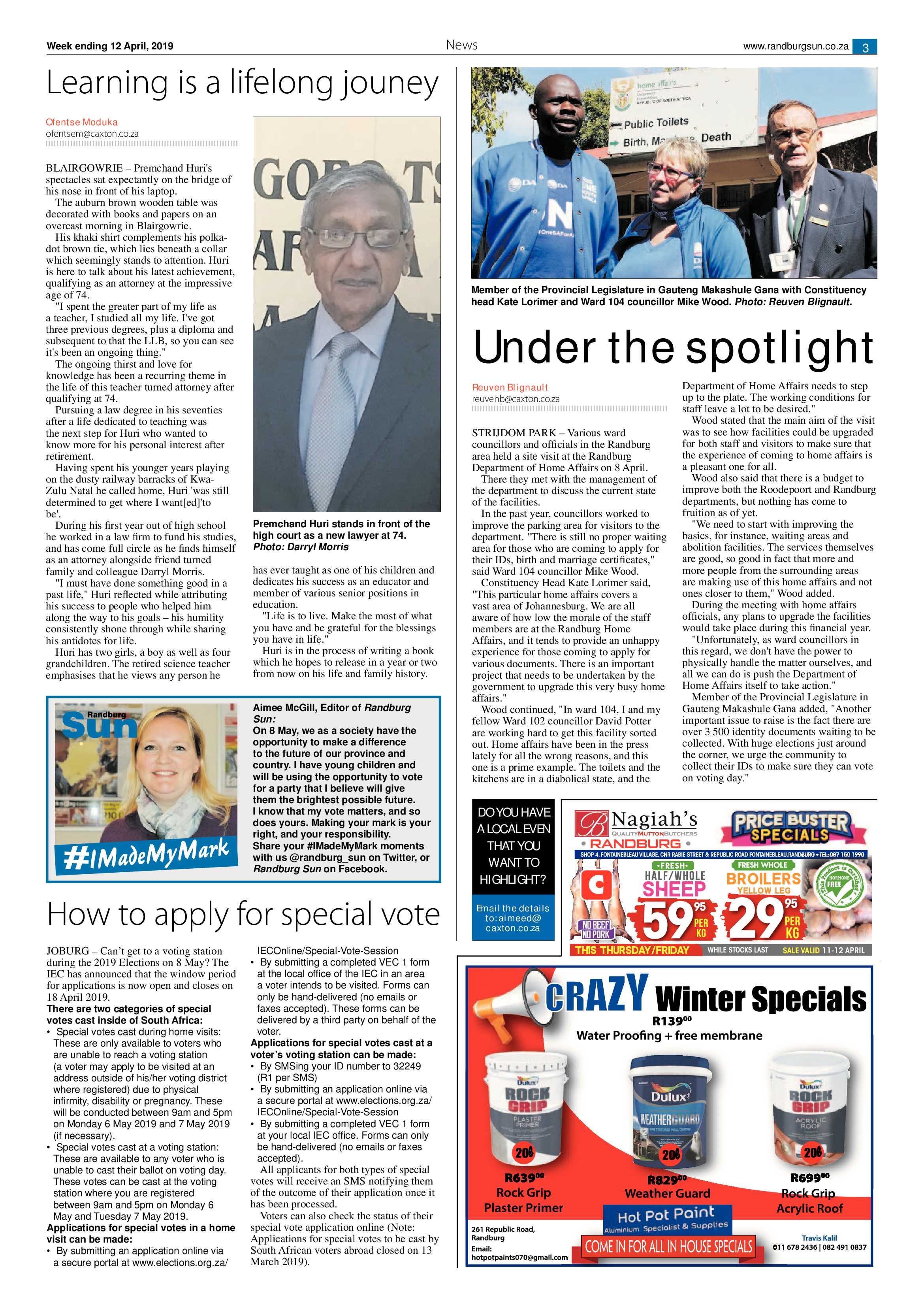Randburg Sun April 12, 2019 page 2