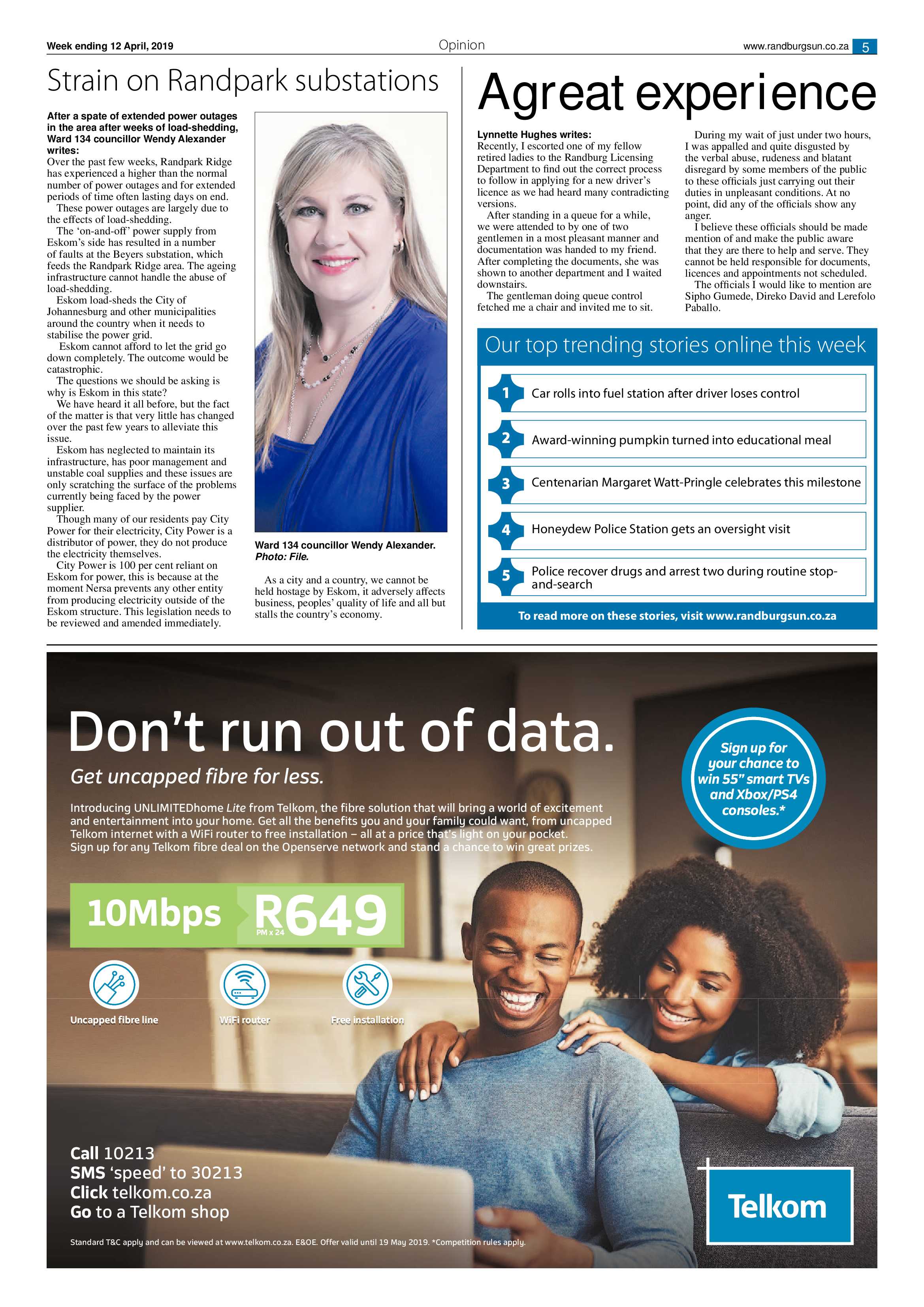 Randburg Sun April 12, 2019 page 4
