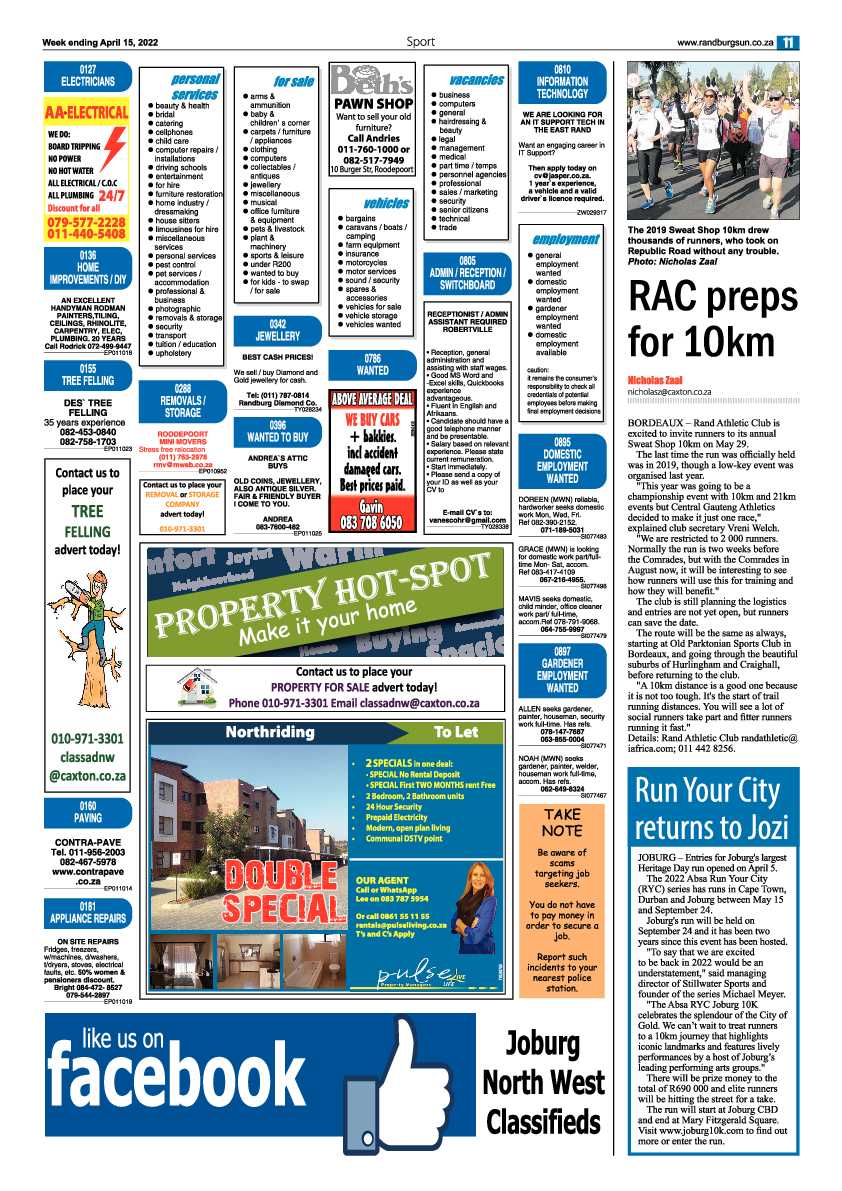 Randburg Sun April 15, 2022 page 11