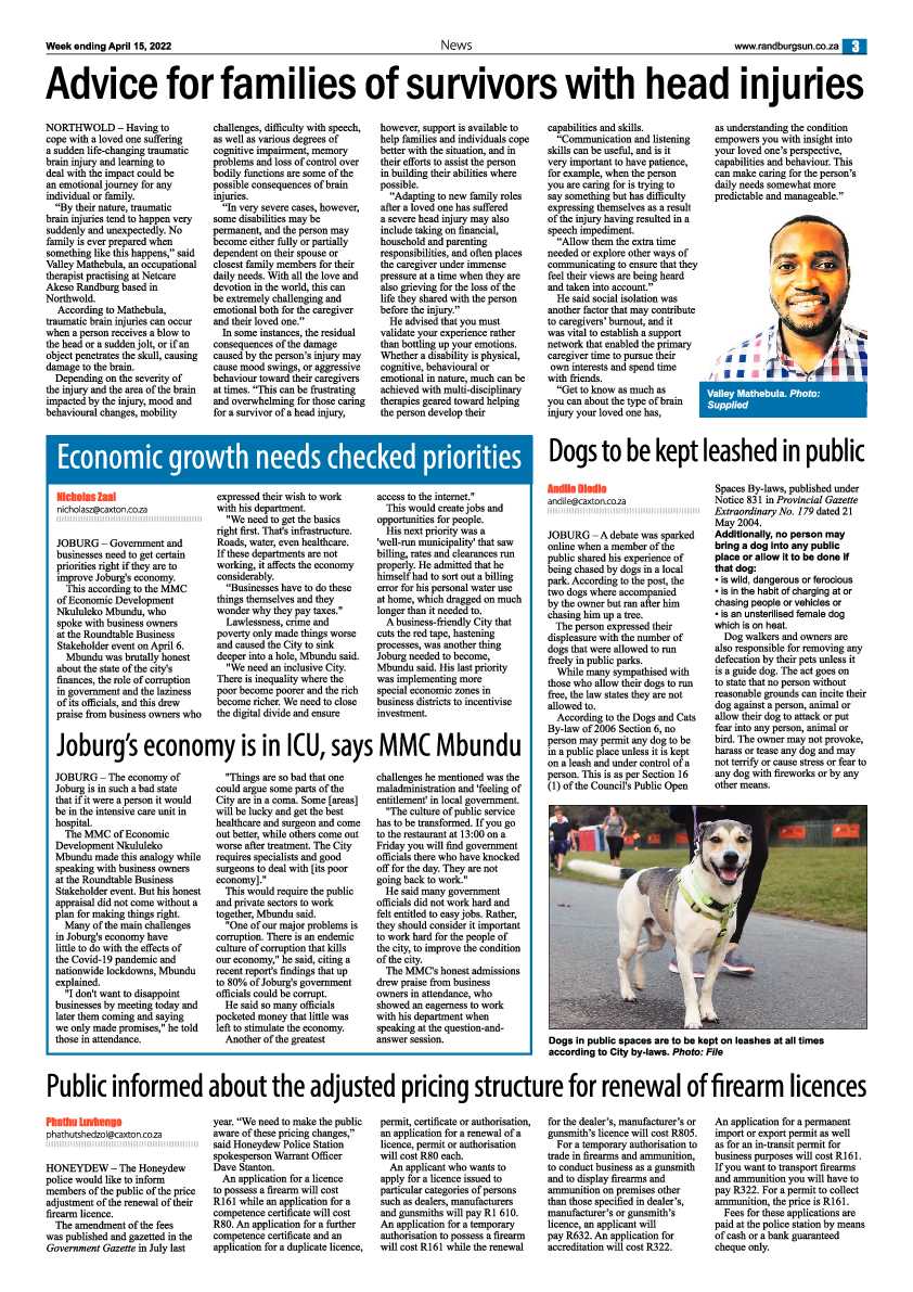 Randburg Sun April 15, 2022 page 3