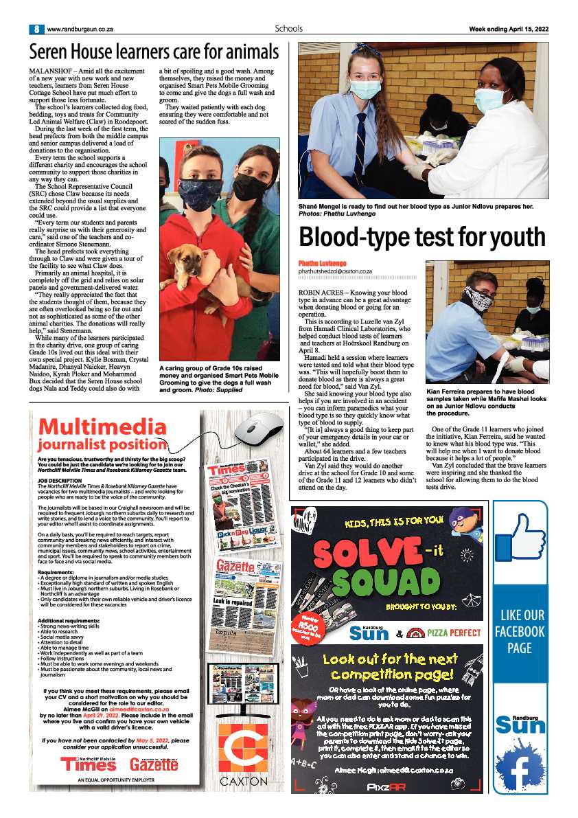 Randburg Sun April 15, 2022 page 8
