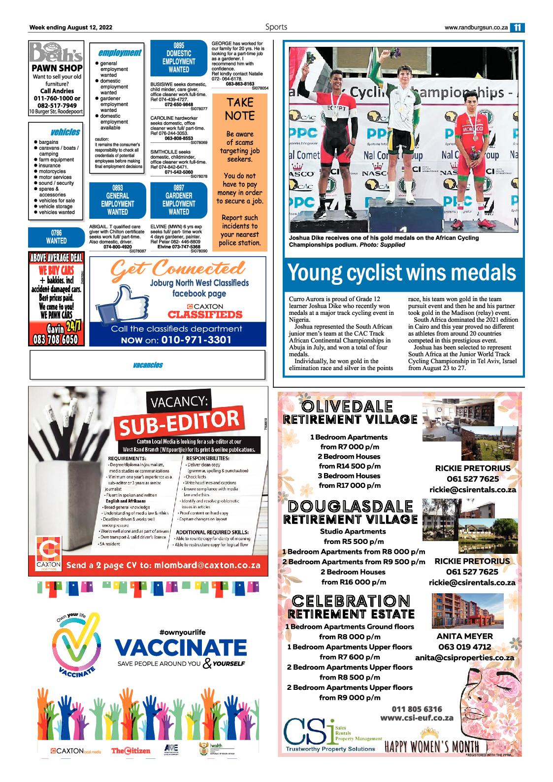 Randburg Sun August 12 2022 page 11