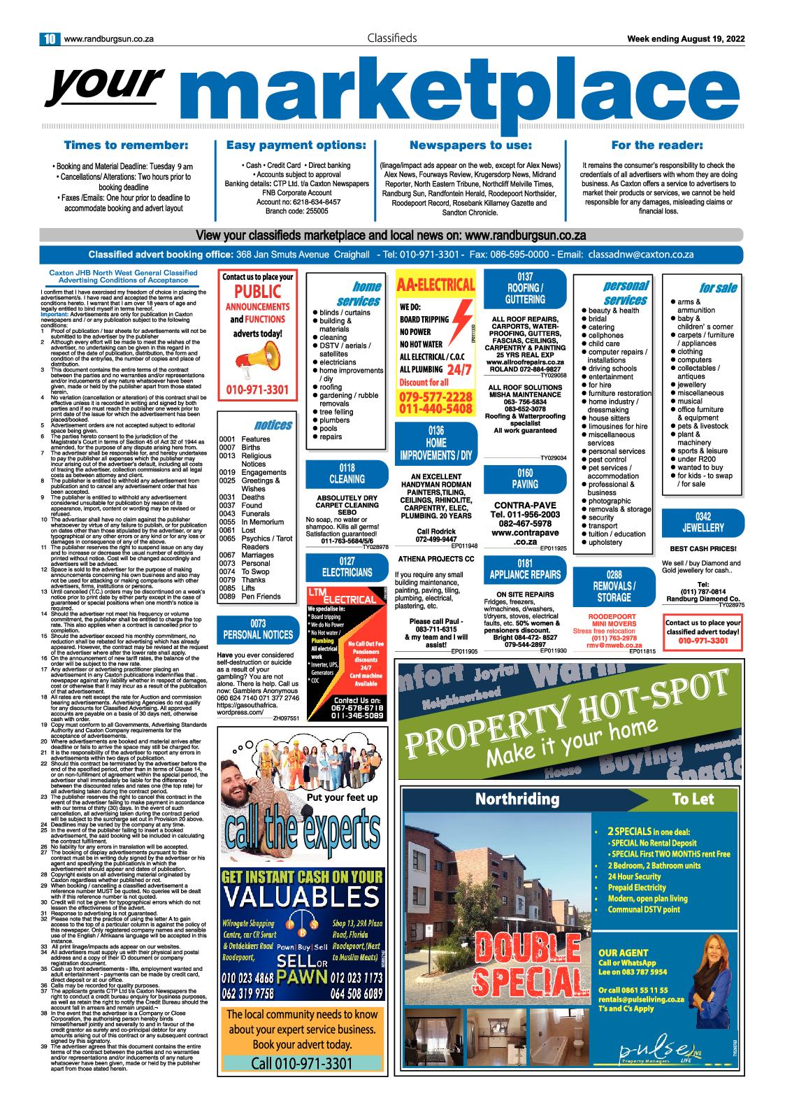 Randburg Sun August 19 2022 page 10