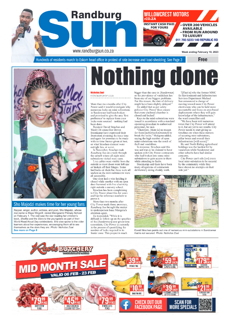 Randburg Sun 10 Feb 2023 page 1