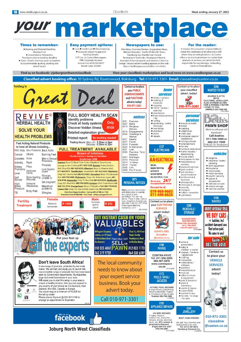 Randburg Sun Jan 27 2023 page 18