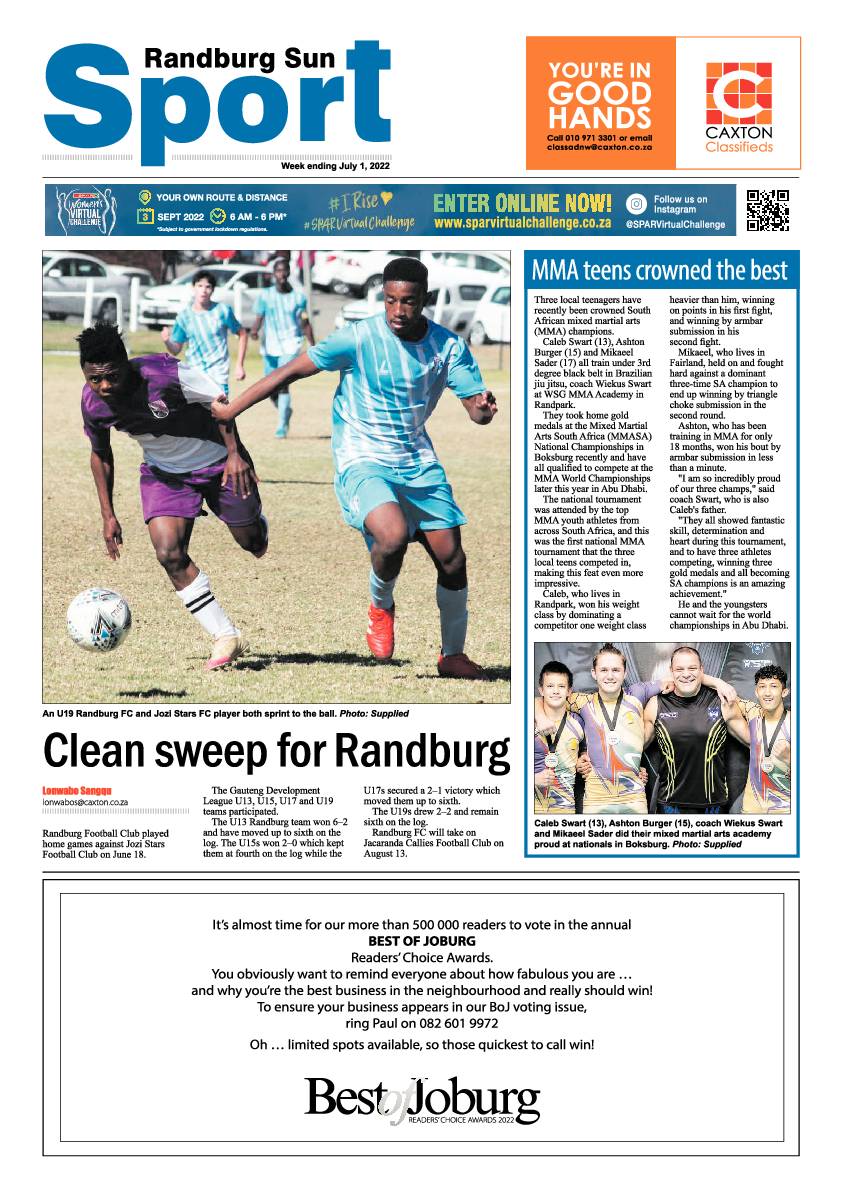 Randburg Sun July 1 2022 page 12