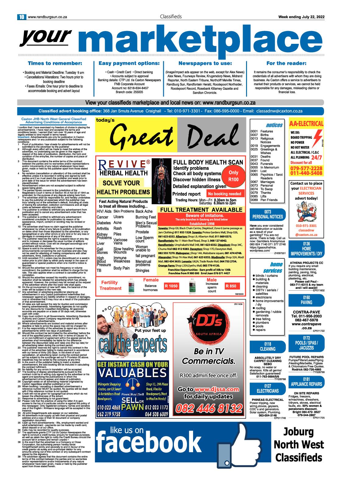 Randburg Sun July 22 2022 page 10