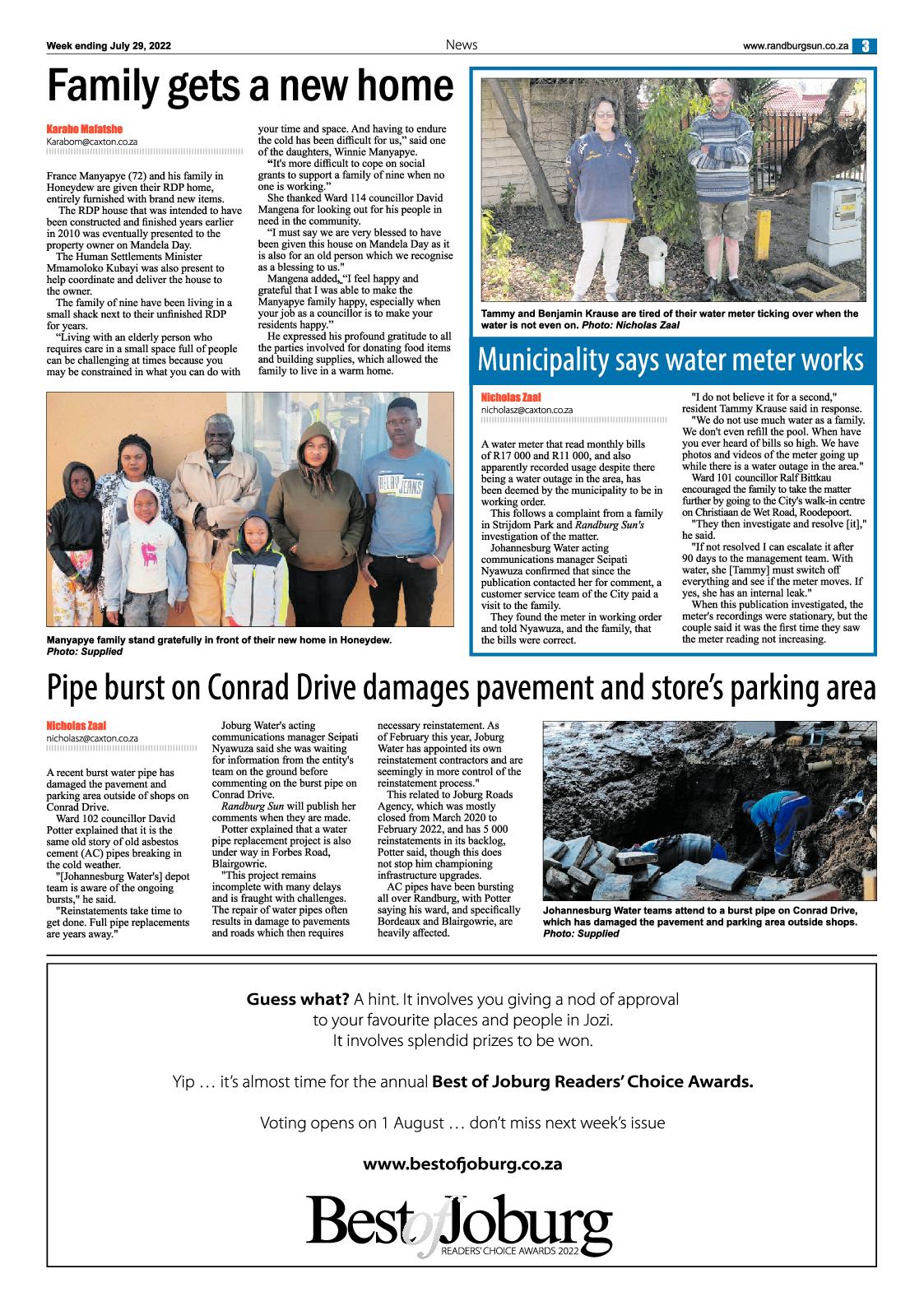 Randburg Sun July 29 2022 page 3