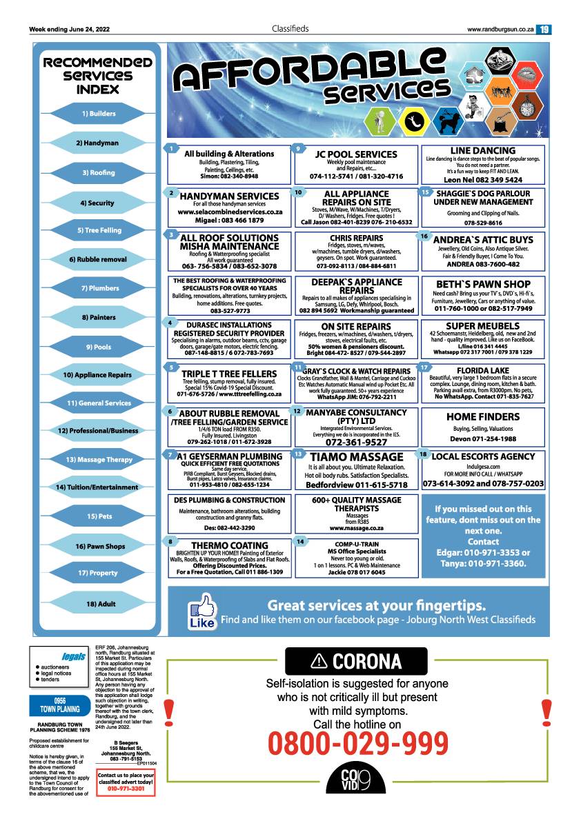 Randburg Sun June 24 2022 page 19